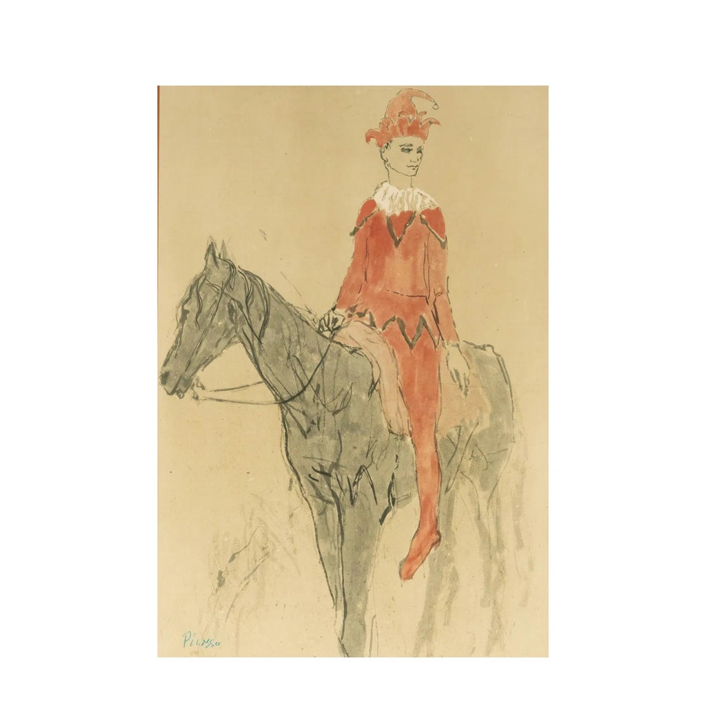 After Pablo Picasso (1881 - 1973): Harlequin on Horseback