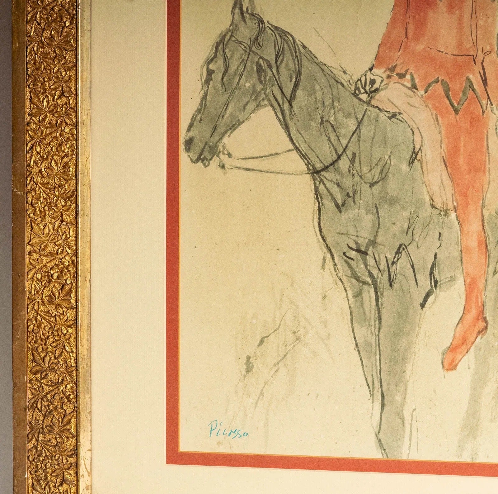After Pablo Picasso (1881 - 1973): Harlequin on Horseback