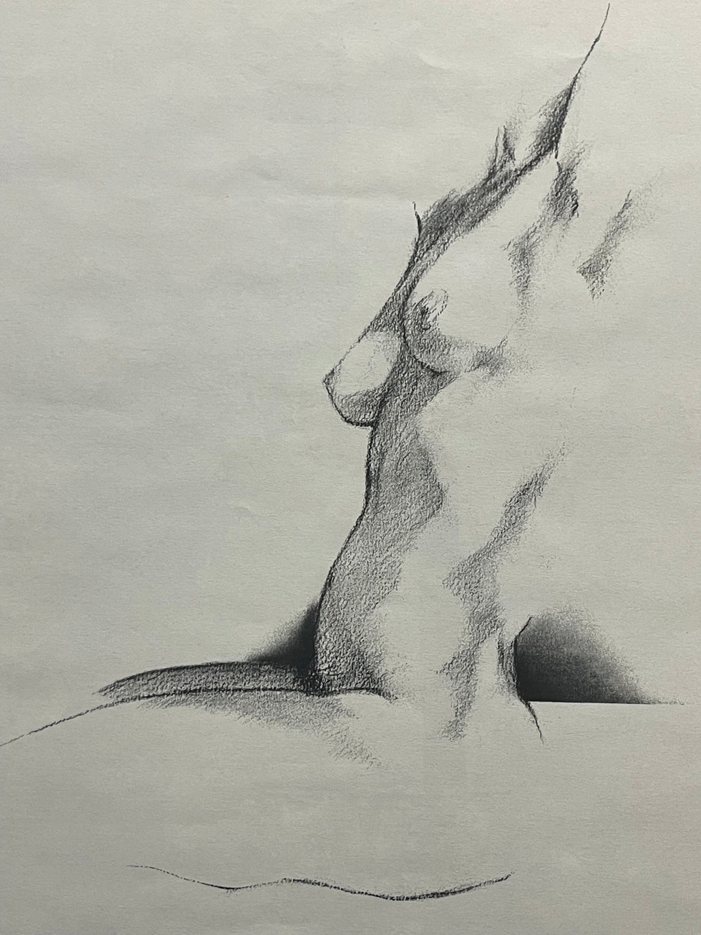 A Modern Drawing Study of a Torso