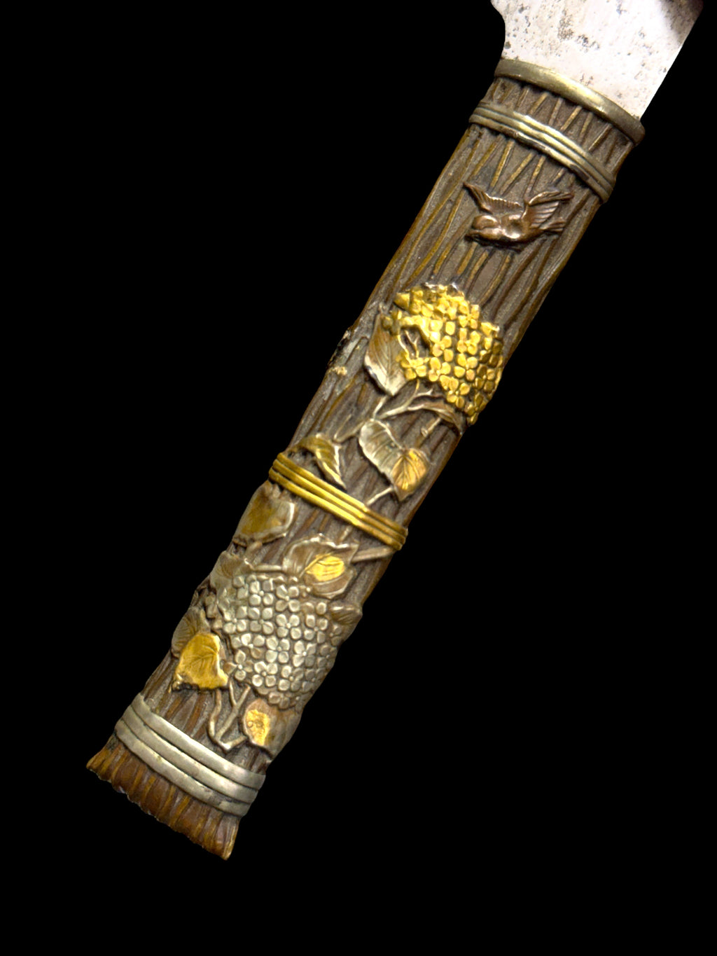 A Japanese Meiji Period Mixed Metal Knife