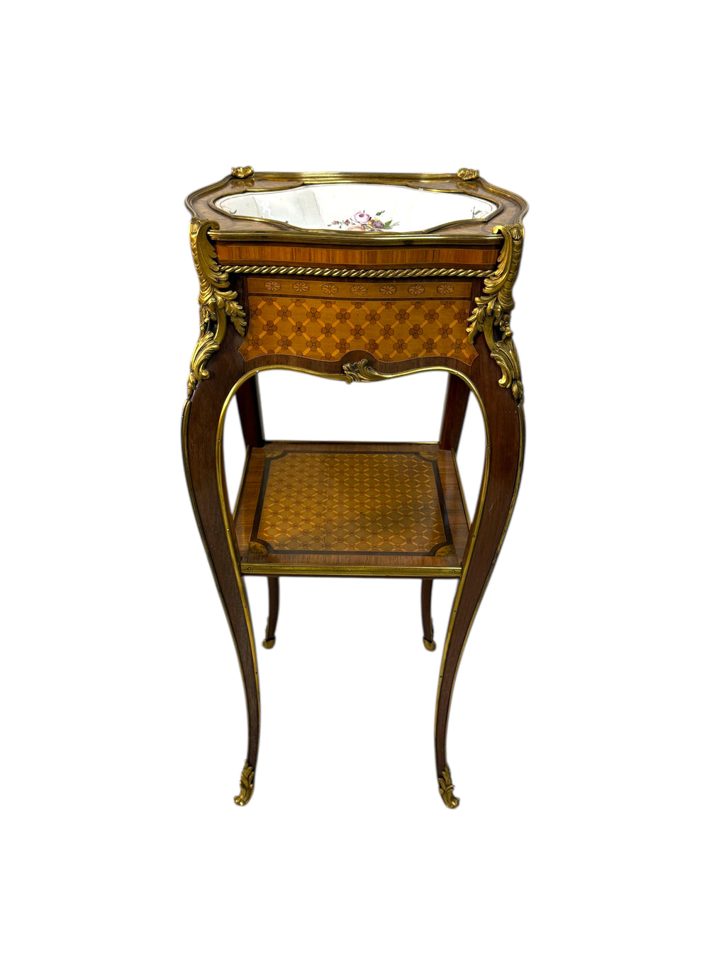 An Ormolu & Sevres Porcelain Mounted Table By Henry Dasson