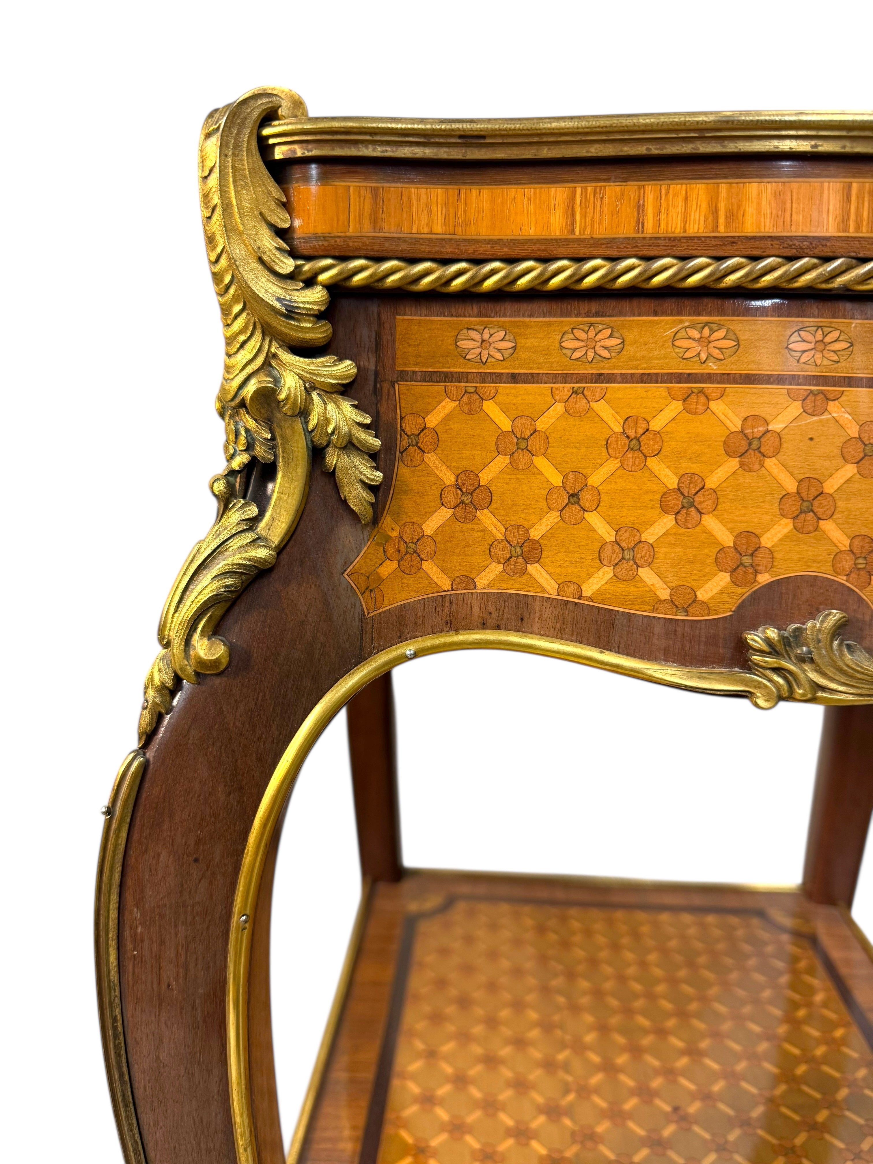 An Ormolu & Sevres Porcelain Mounted Table By Henry Dasson