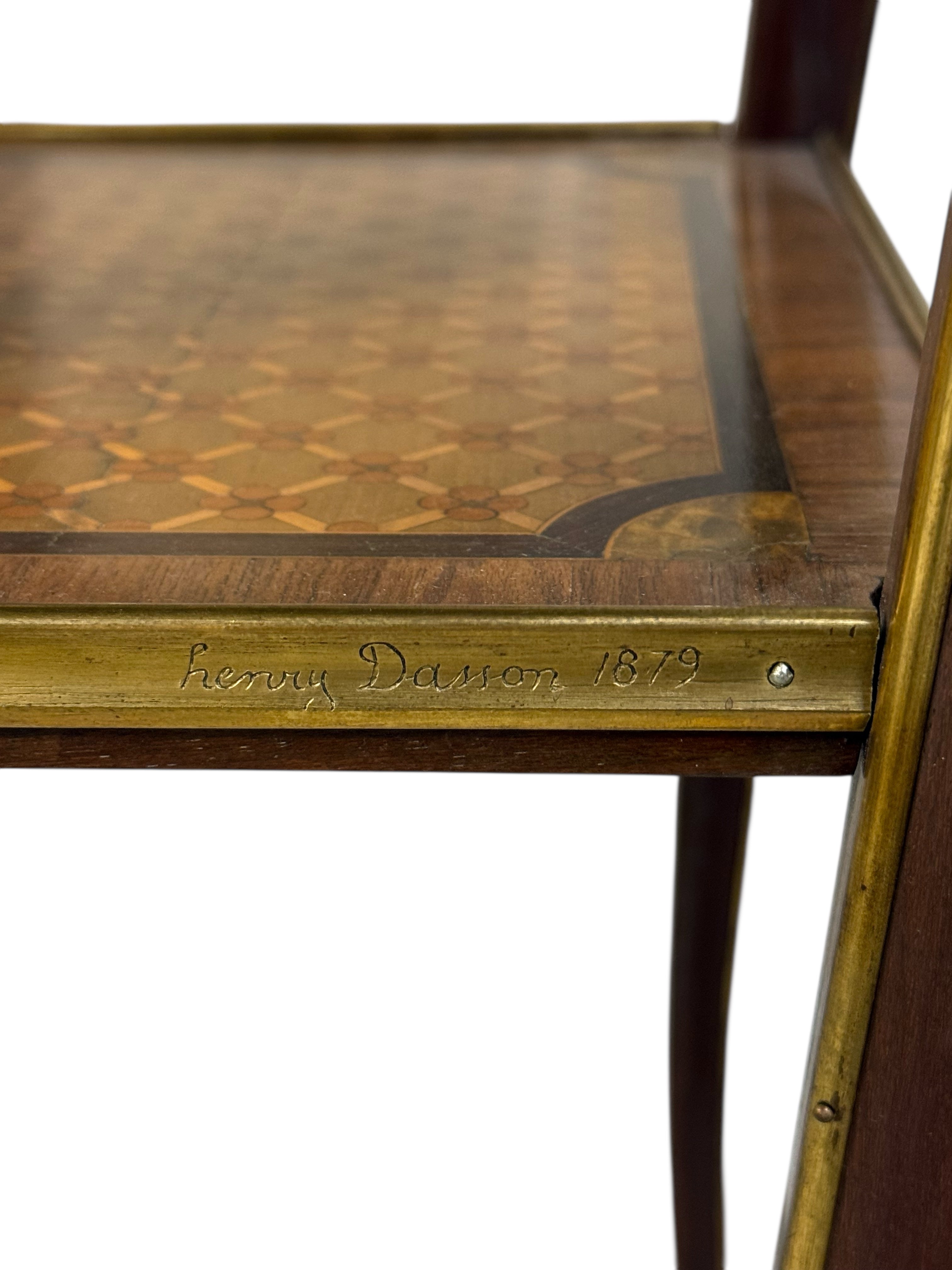 An Ormolu & Sevres Porcelain Mounted Table By Henry Dasson