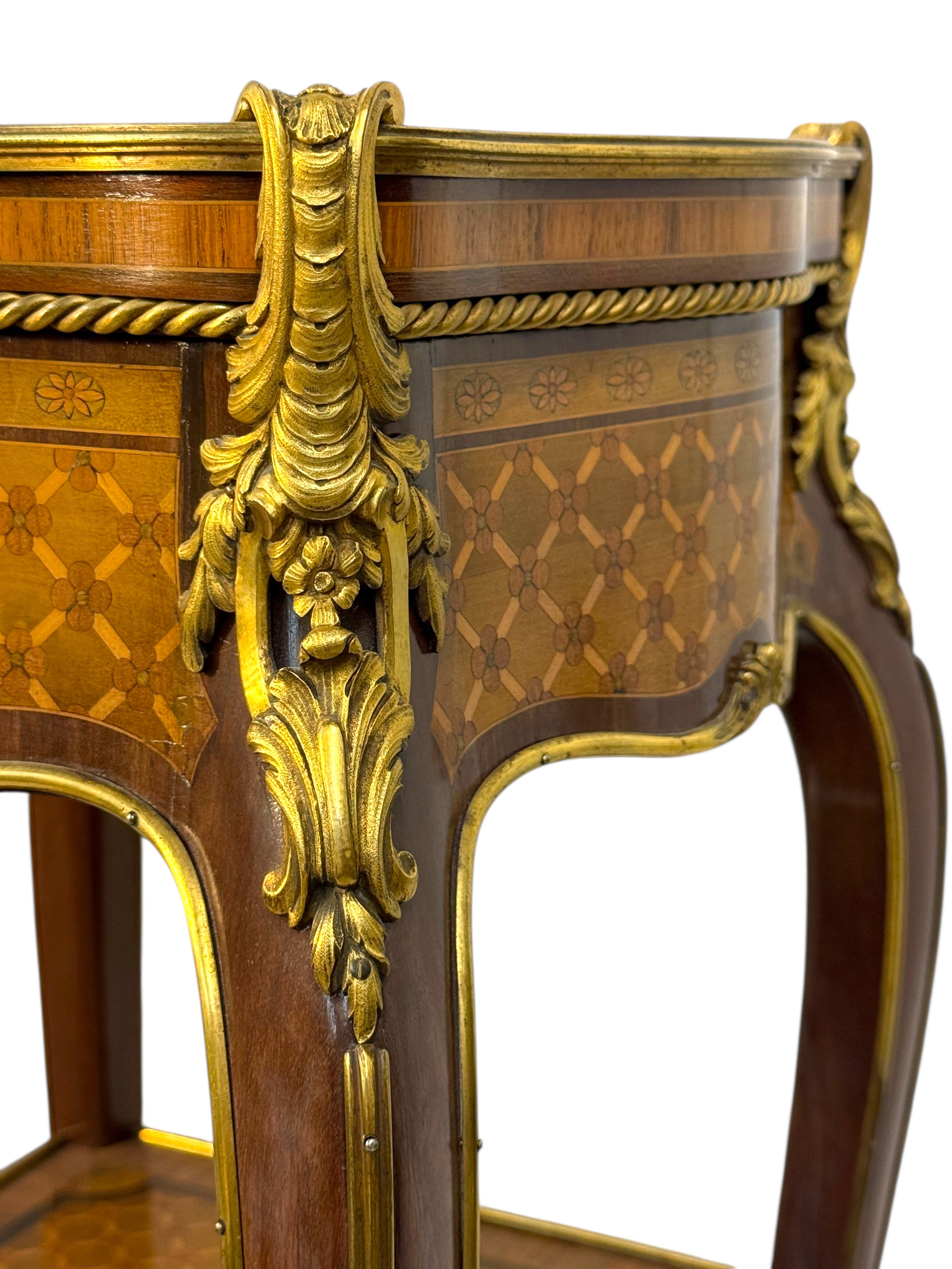 An Ormolu & Sevres Porcelain Mounted Table By Henry Dasson