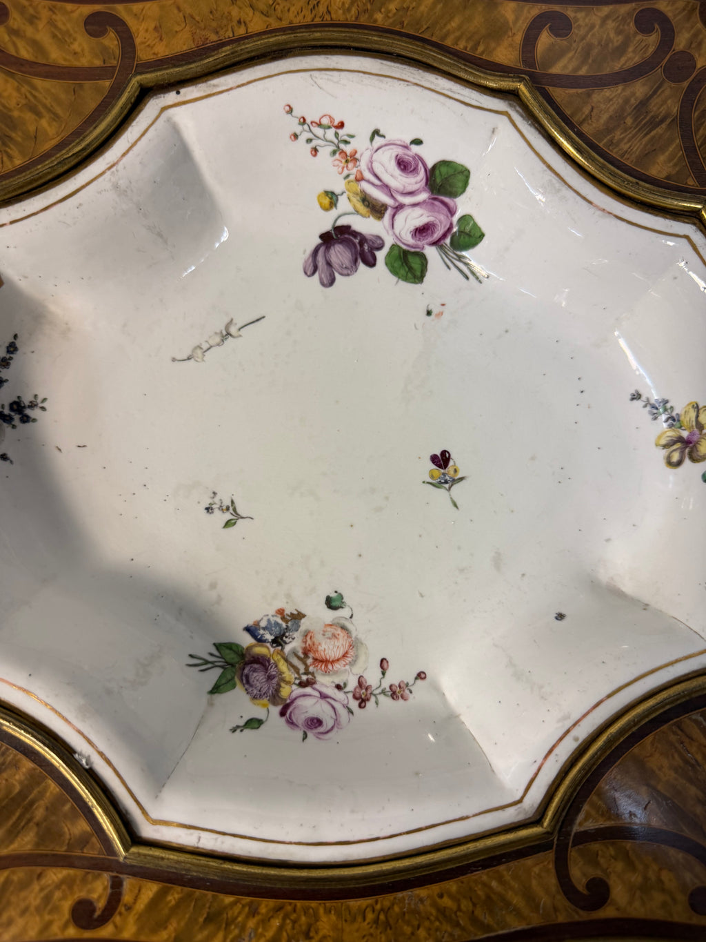 An Ormolu & Sevres Porcelain Mounted Table By Henry Dasson