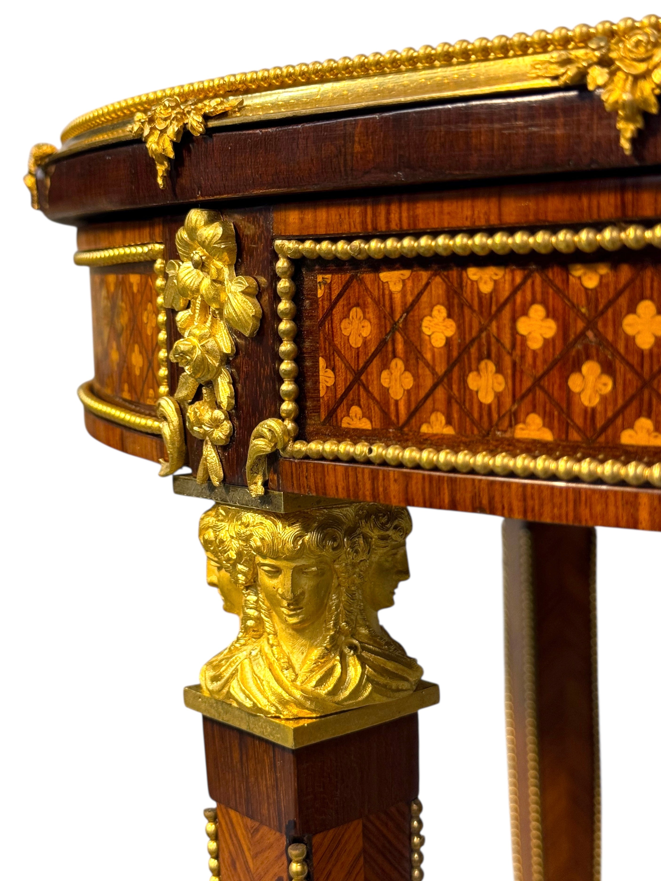 An Exceptional Ormolu & Porcelain mounted table by Maison Millet