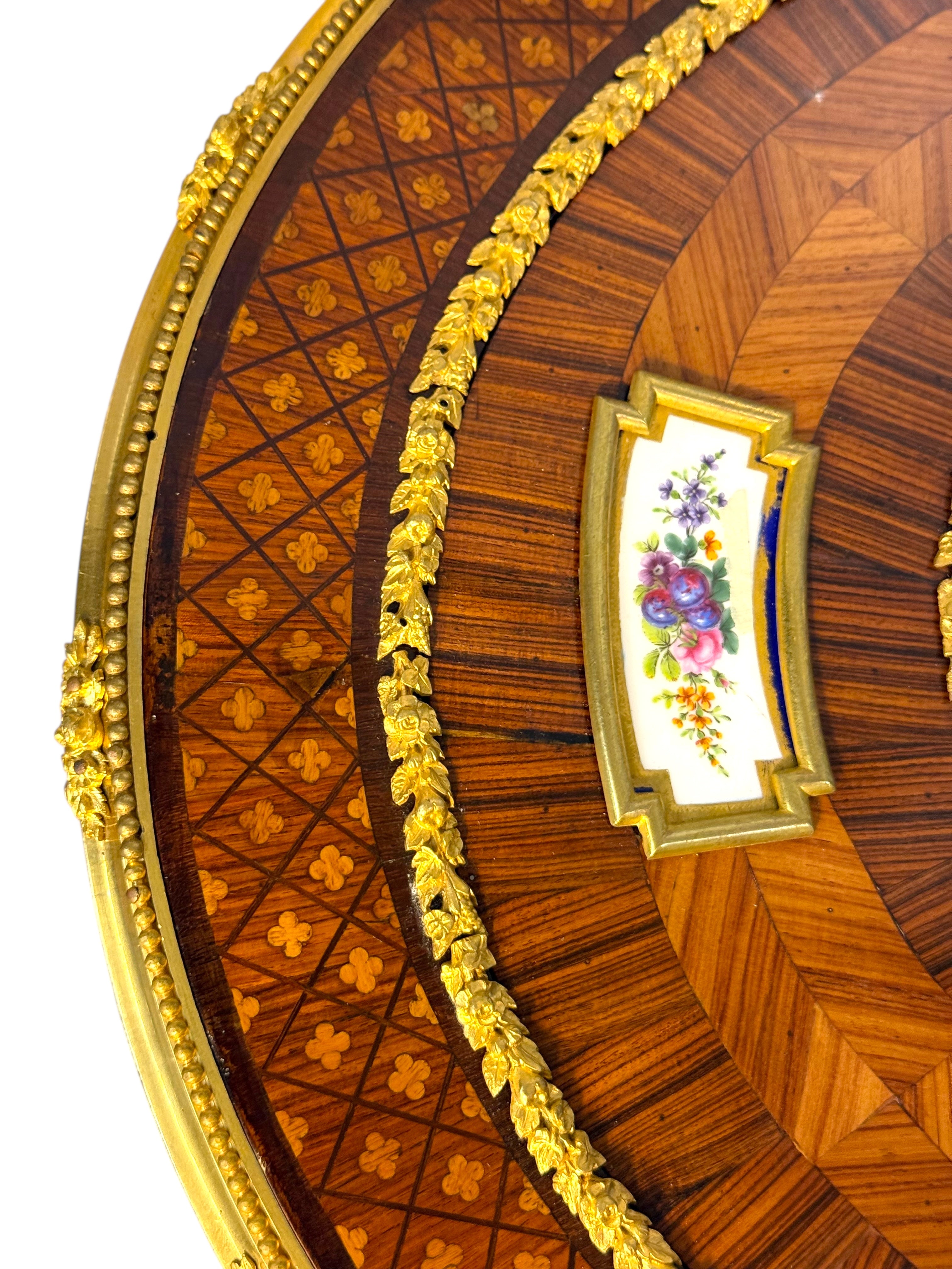 An Exceptional Ormolu & Porcelain mounted table by Maison Millet