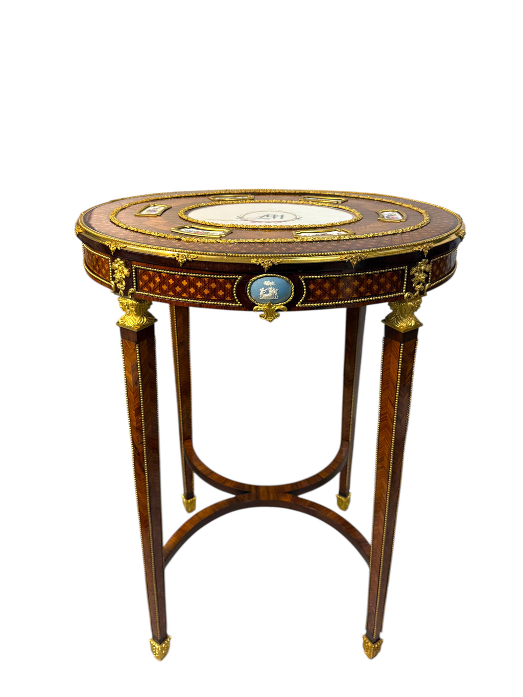 An Exceptional Ormolu & Porcelain mounted table by Maison Millet