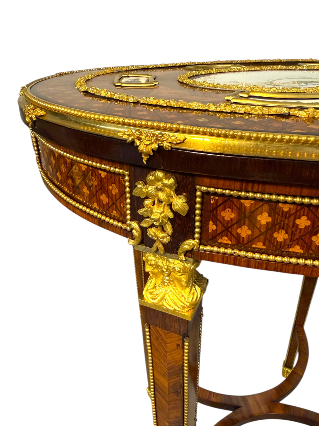 An Exceptional Ormolu & Porcelain mounted table by Maison Millet