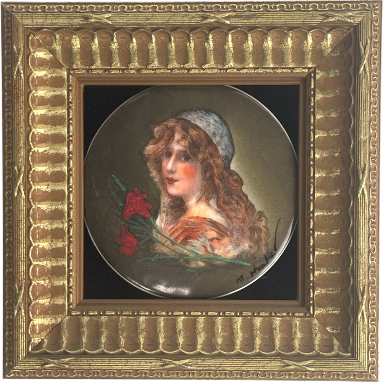 A German Royal Vienna Style Porcelain Plaque