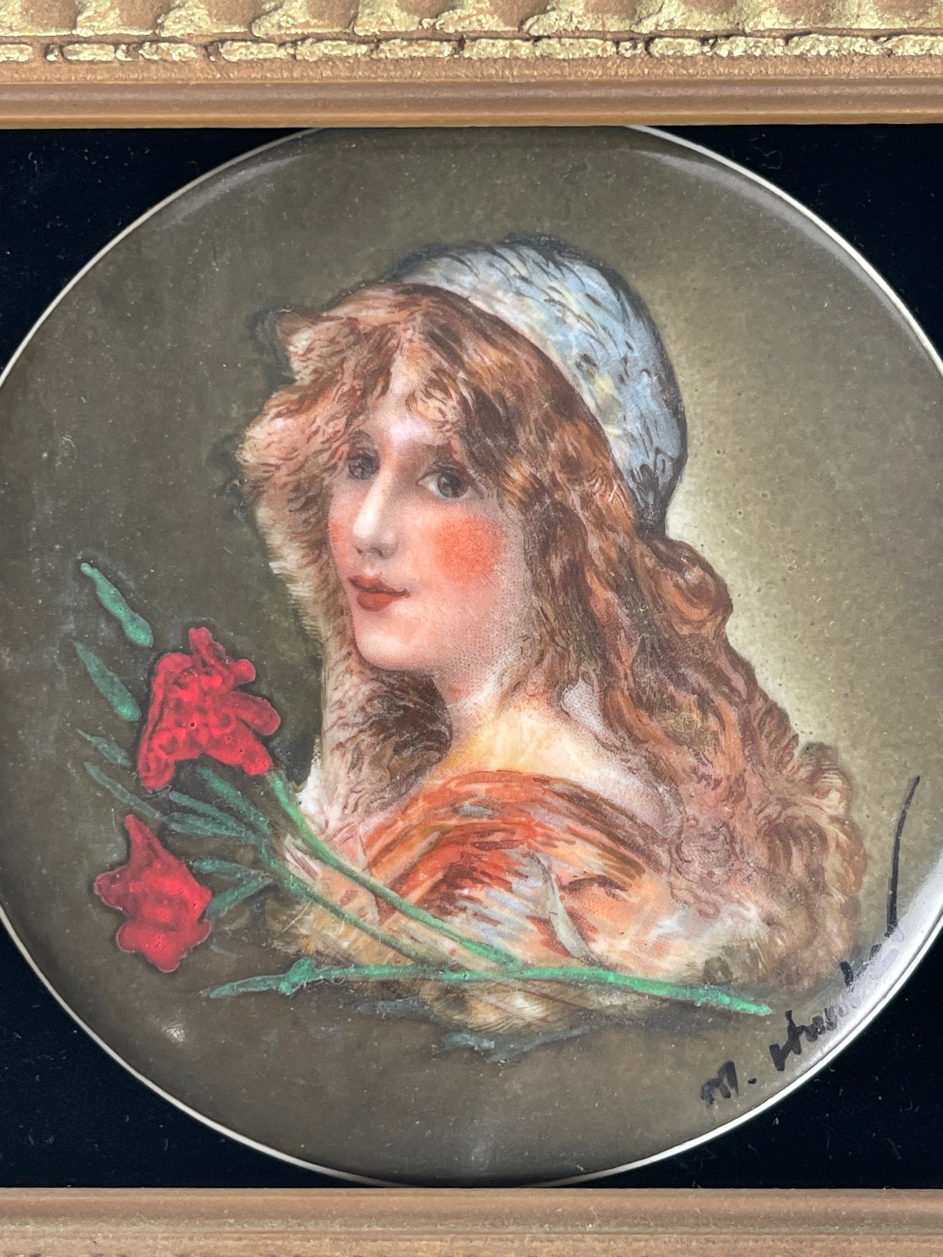 A German Royal Vienna Style Porcelain Plaque