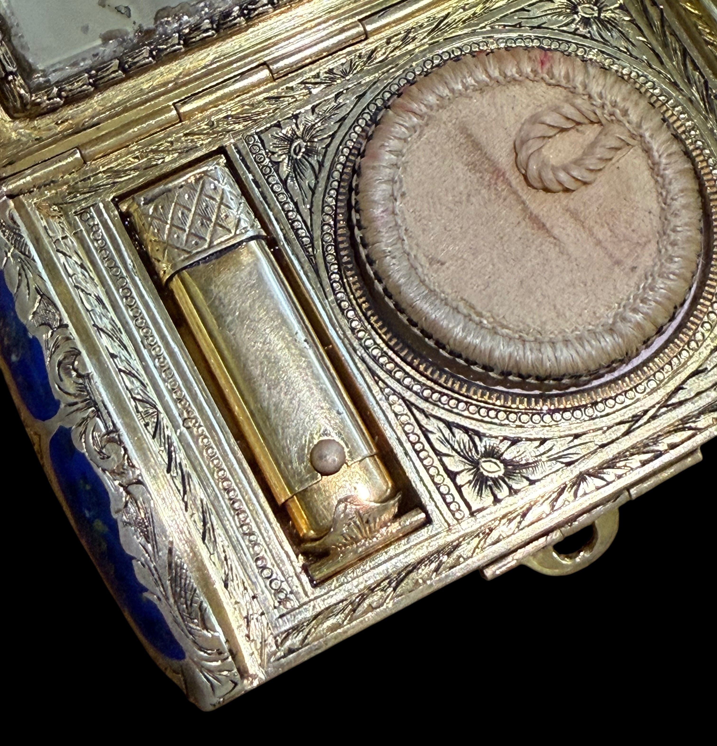 An Austrian Enamel Gilt silver Vanity Box