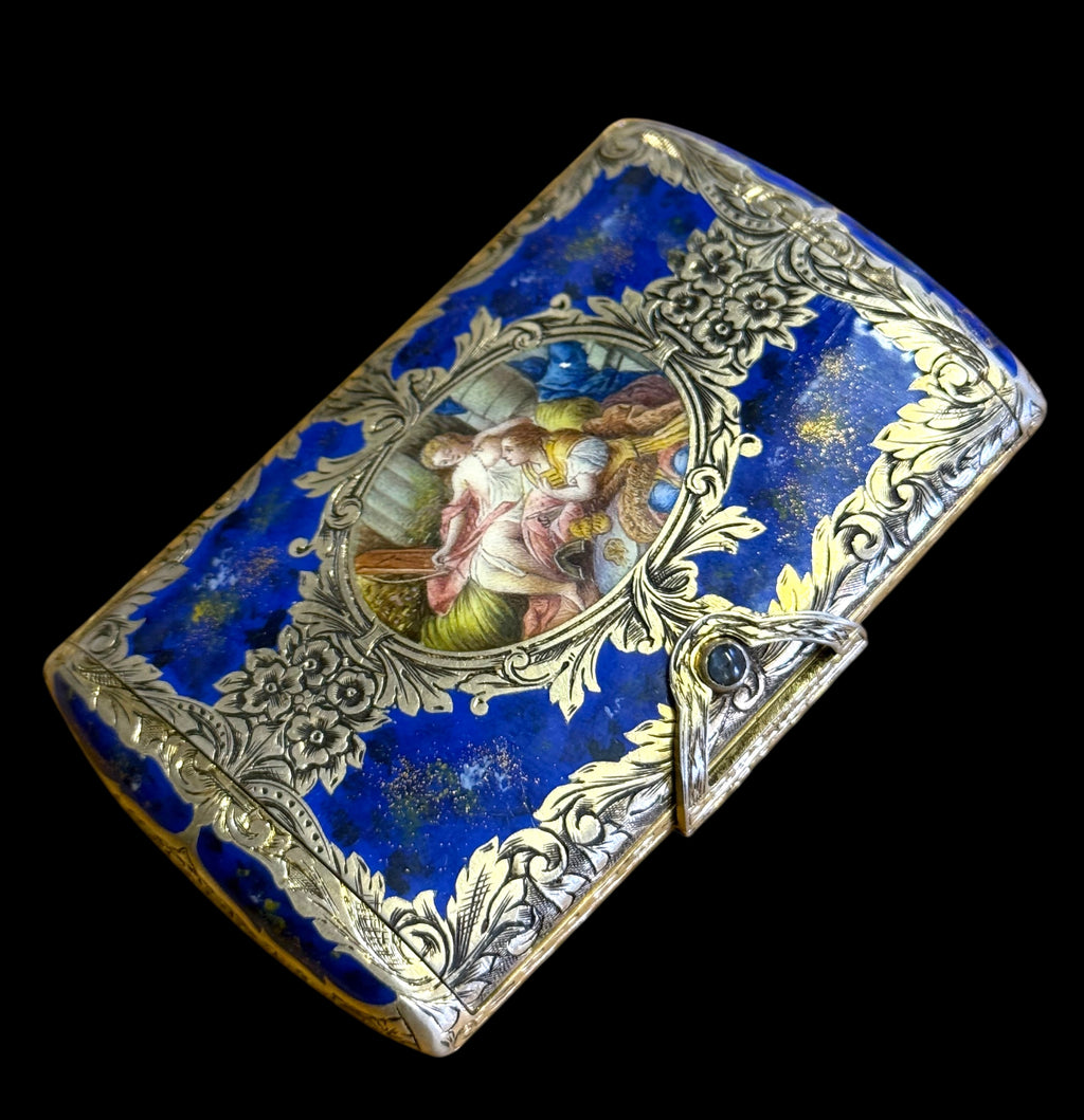 An Austrian Enamel Gilt silver Vanity Box