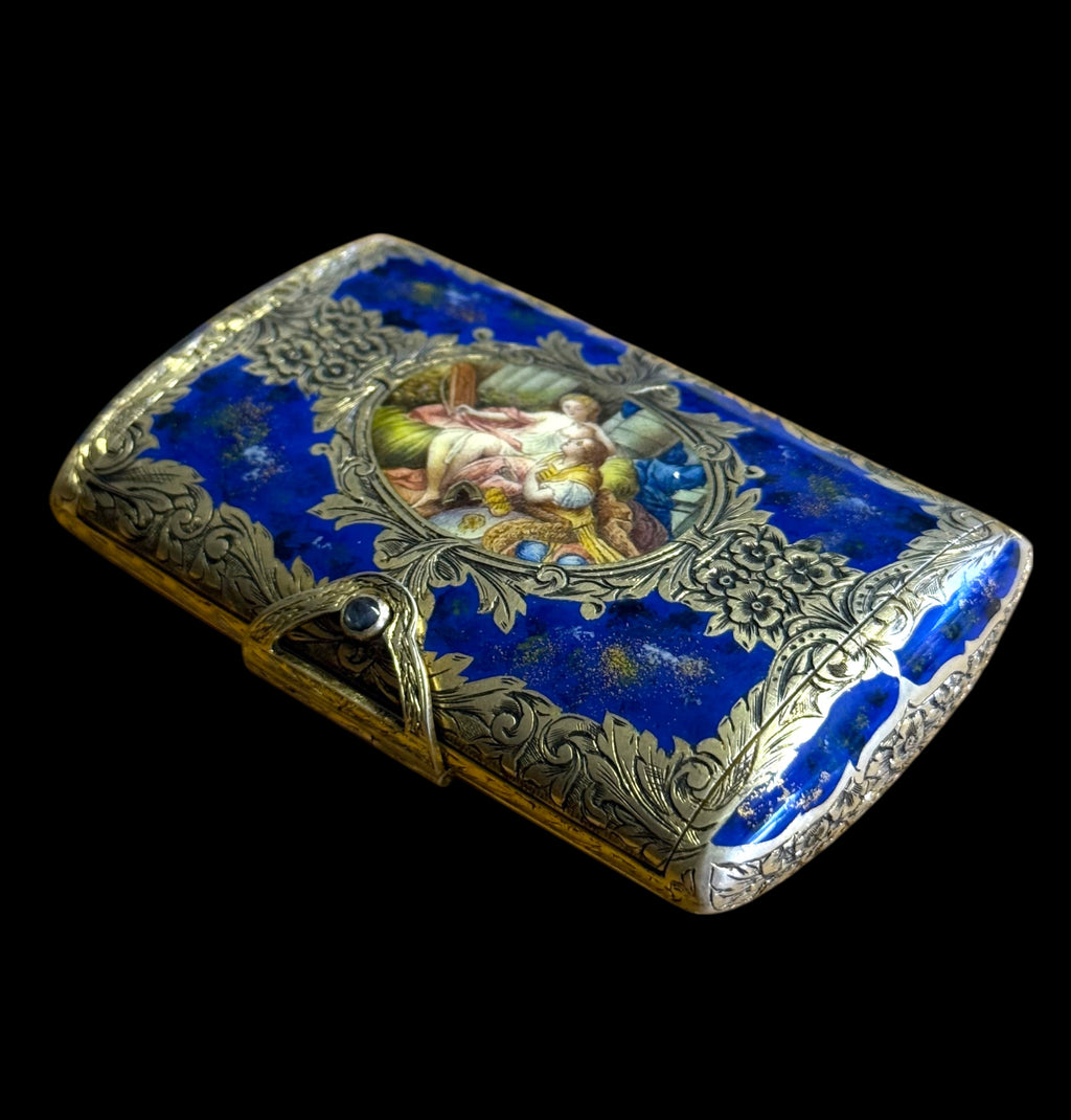 An Austrian Enamel Gilt silver Vanity Box