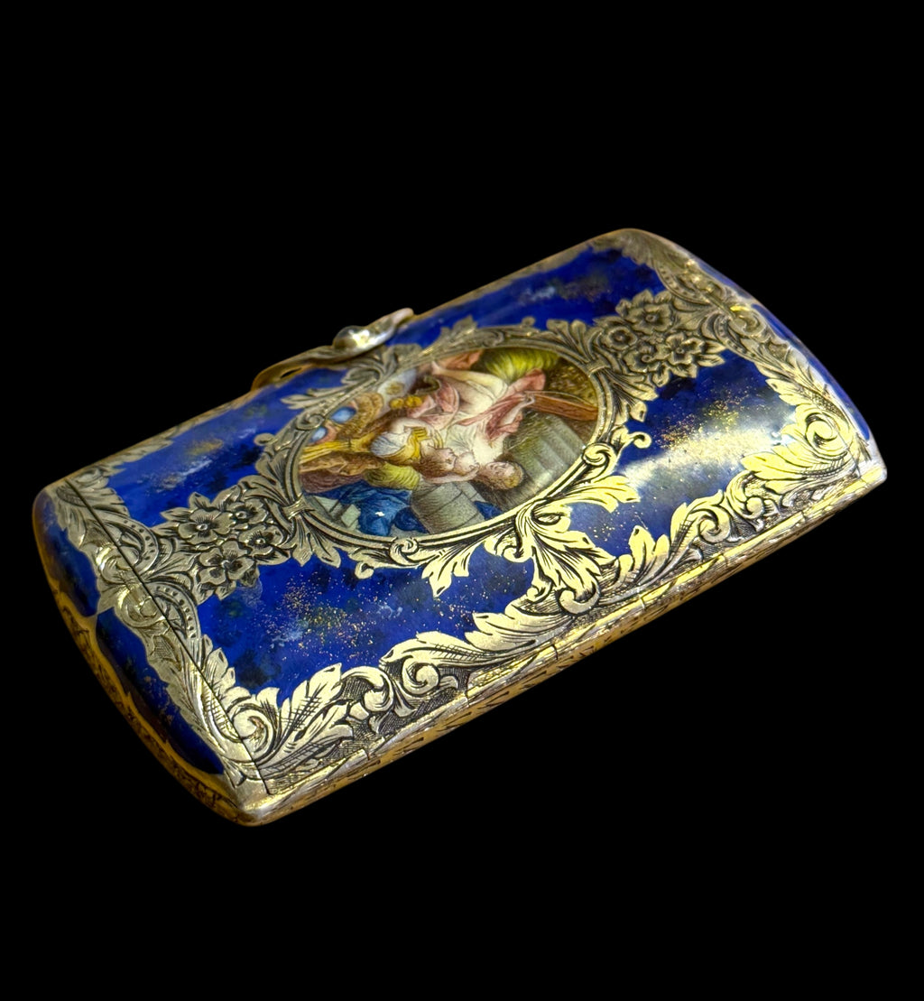 An Austrian Enamel Gilt silver Vanity Box