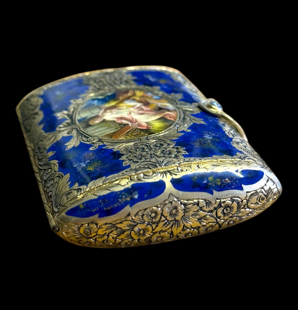 An Austrian Enamel Gilt silver Vanity Box