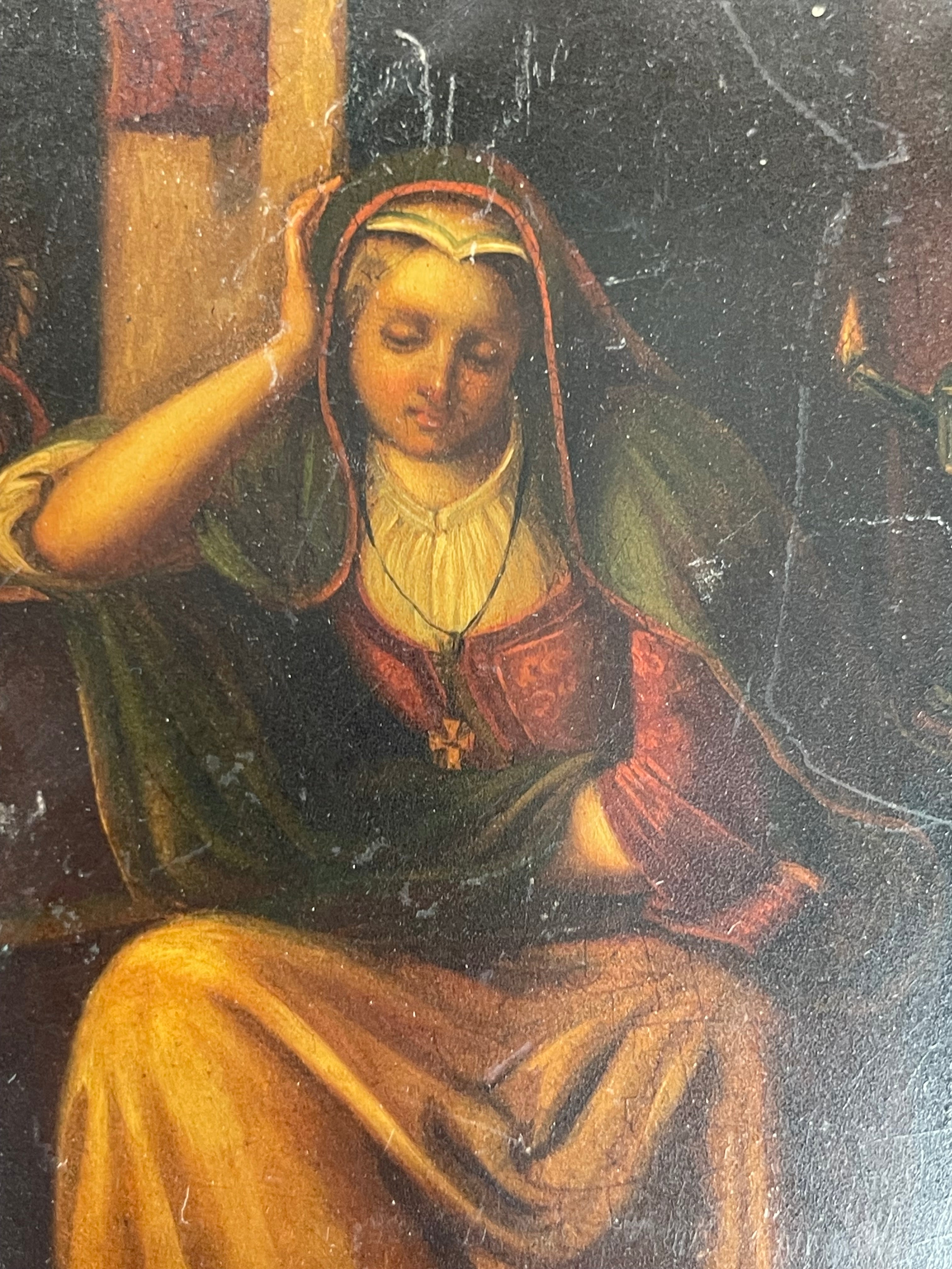 19th Century French Oil On Copper Painting