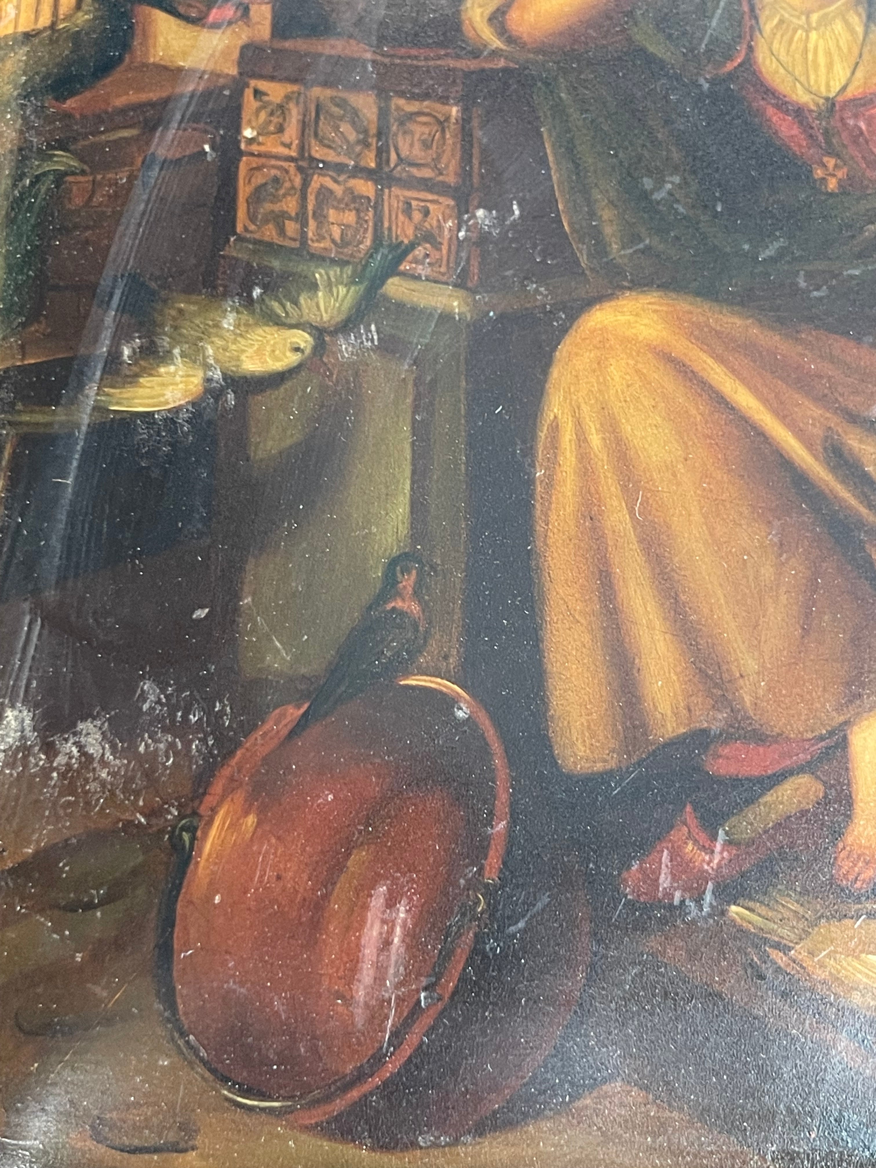 19th Century French Oil On Copper Painting