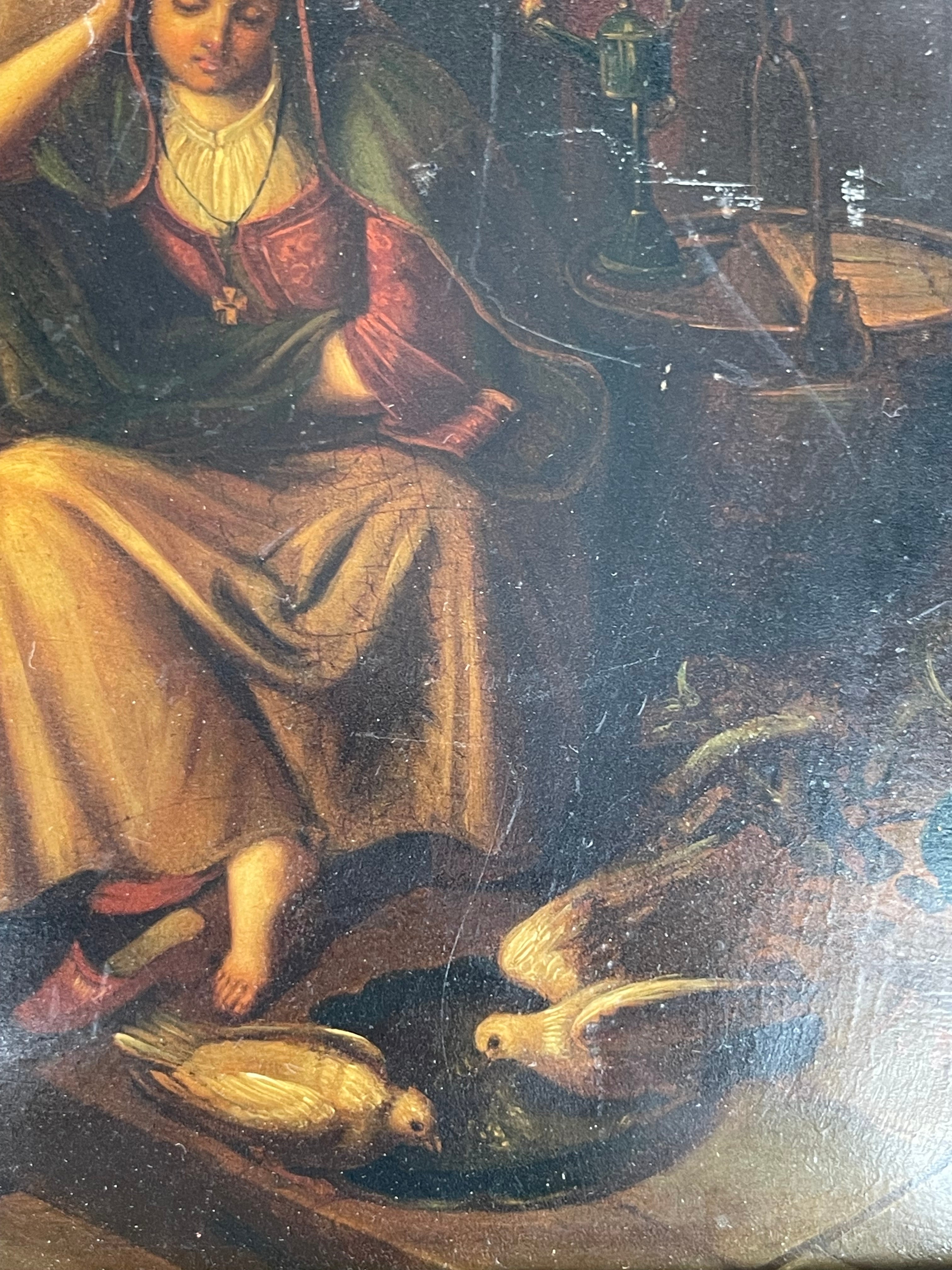 19th Century French Oil On Copper Painting