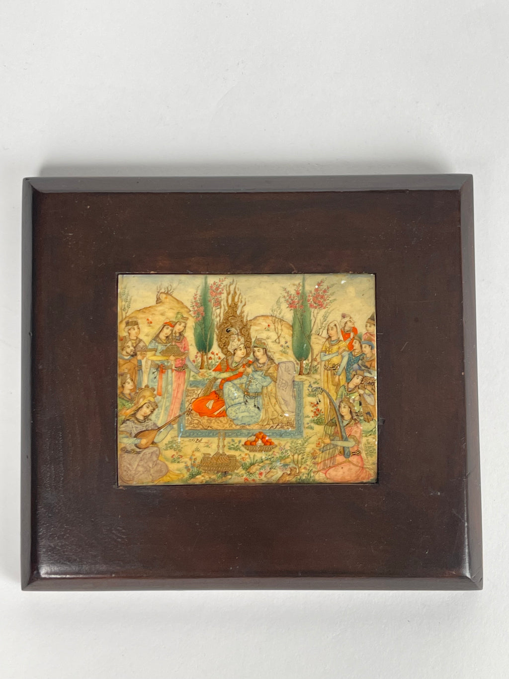 Mohammad Ali Zavieh Miniature Oil On Bone Painting