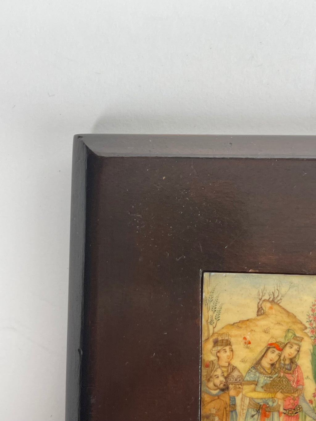 Mohammad Ali Zavieh Miniature Oil On Bone Painting