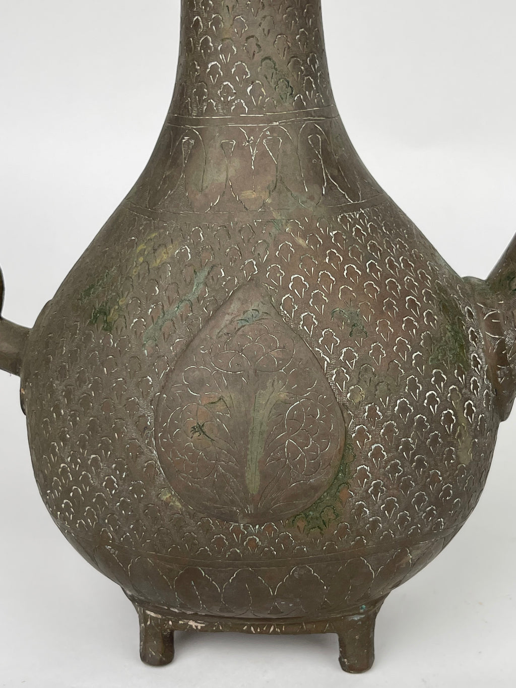 A Persian Hand Engraved Brass Pitcher