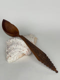 A Persian Qajar Hand Carved Wooden Sherbet Spoon.  Circa 1880