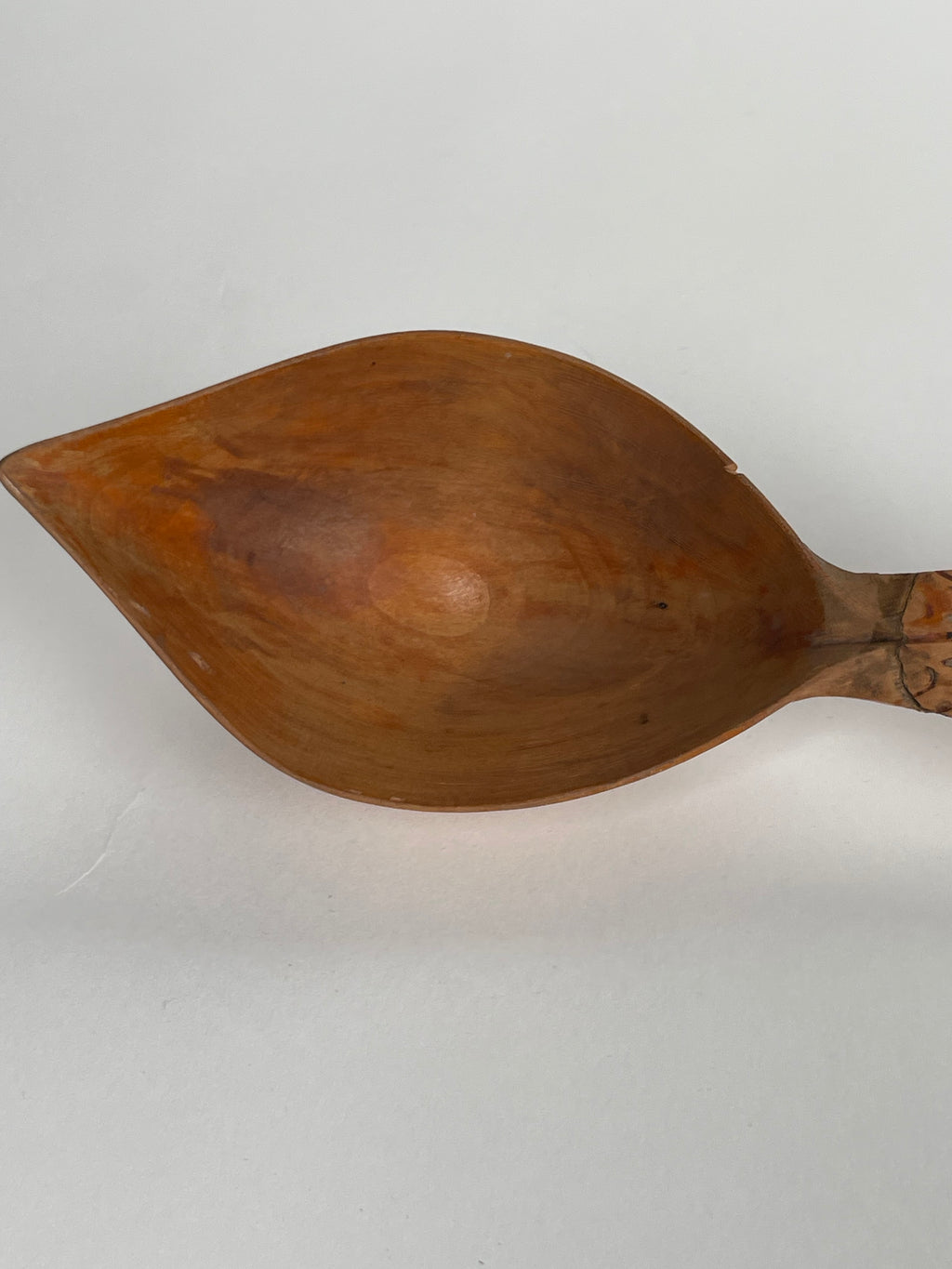 Persian Hand Carved Wooden Sherbet Spoon