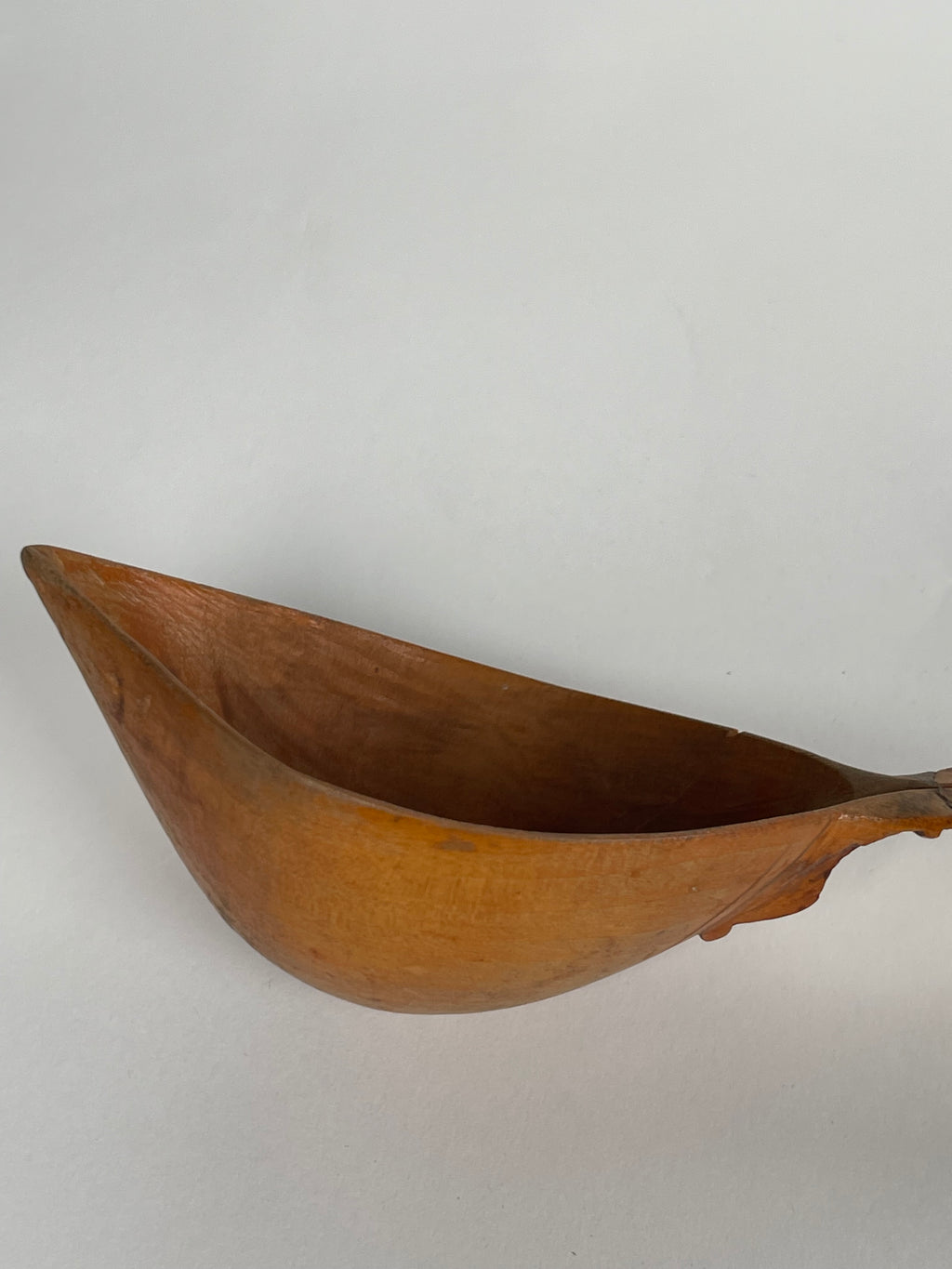 Persian Hand Carved Wooden Sherbet Spoon