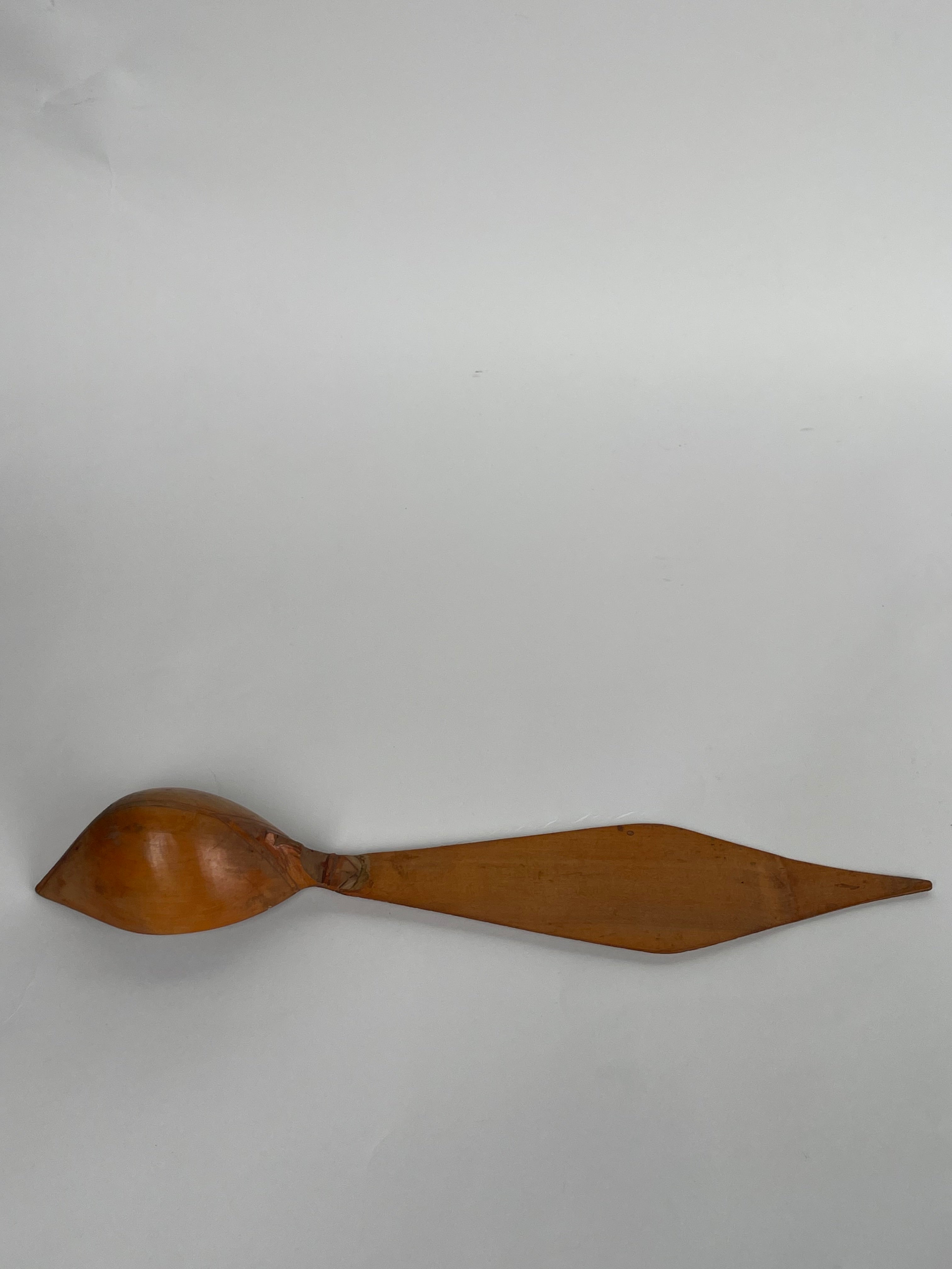 Persian Hand Carved Wooden Sherbet Spoon