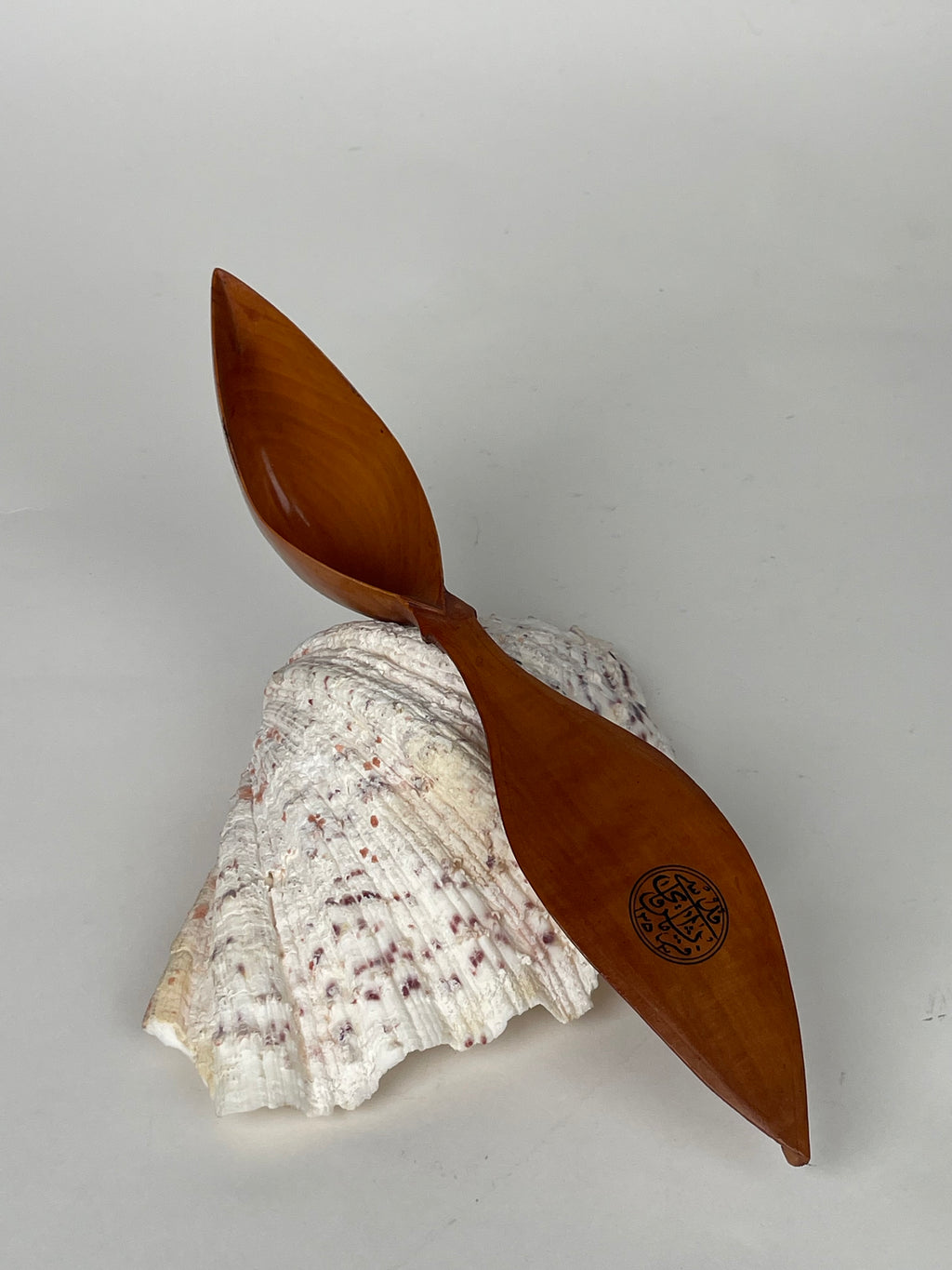 A Persian Qajar Hand Carved Wooden Sherbet Spoon, Circa 1880
