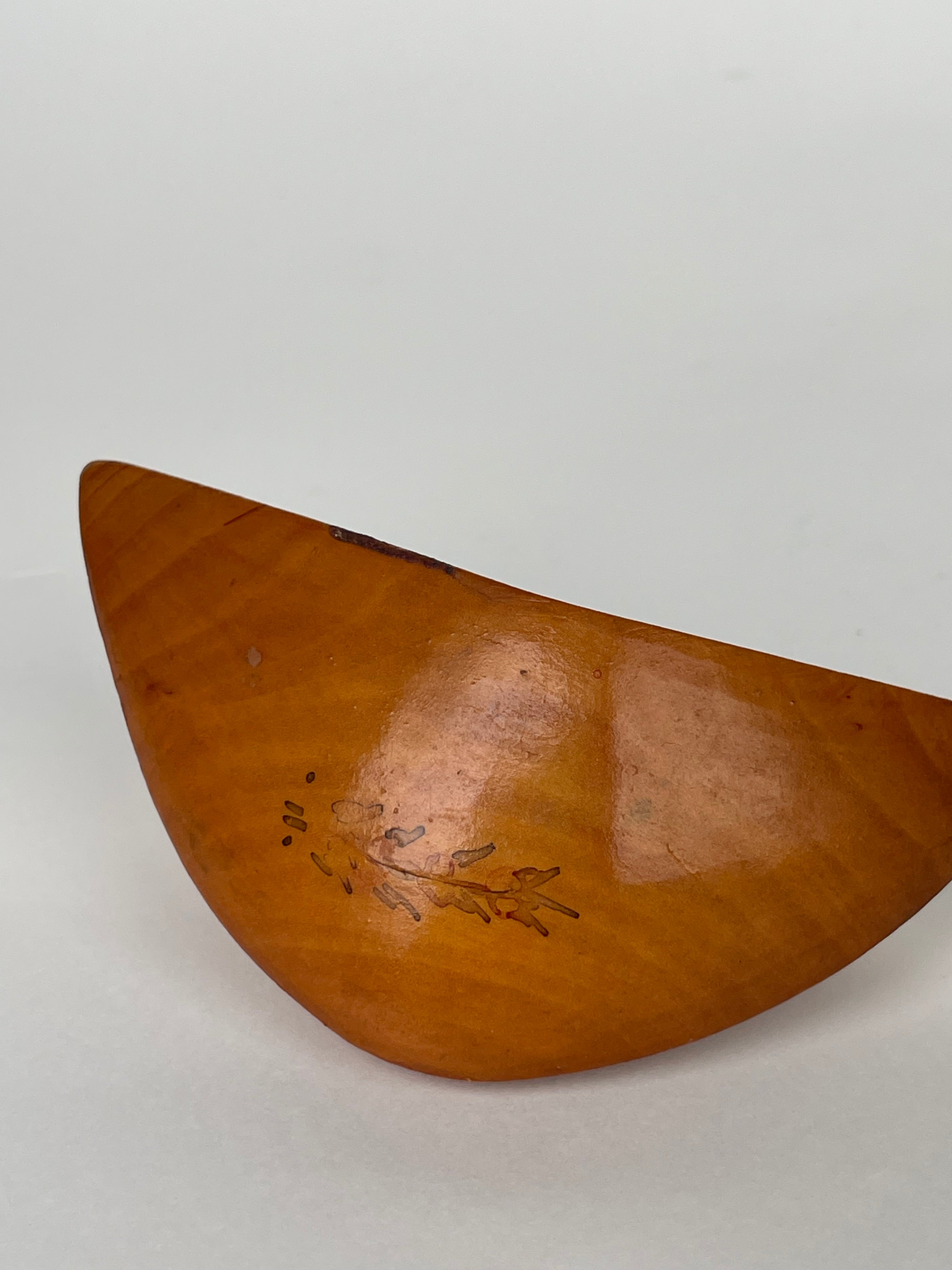 A Persian Qajar Hand Carved Wooden Sherbet Spoon, Circa 1880