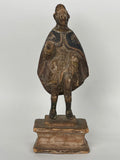 A 17th Century Italian Carved Wood Sculpture Of Saint Roque. Dated: 1675