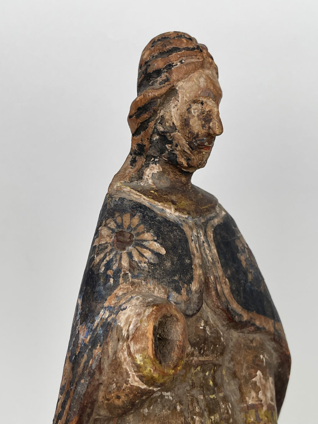 A 17th Century Italian Carved Wood Sculpture Of Saint Roque. Dated: 1675