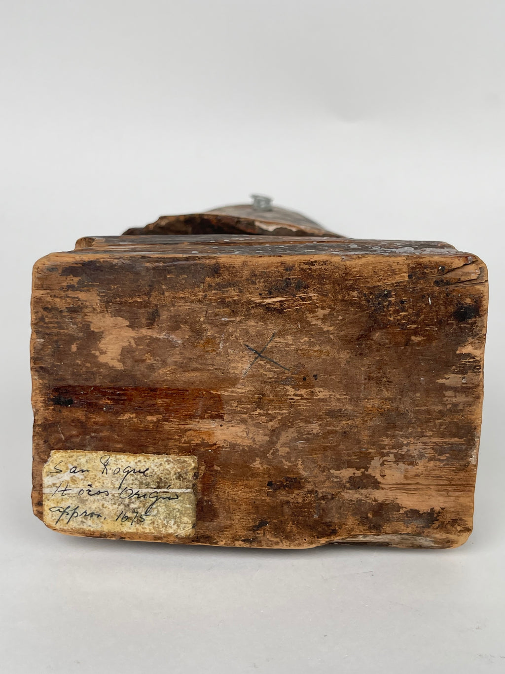 A 17th Century Italian Carved Wood Sculpture Of Saint Roque. Dated: 1675