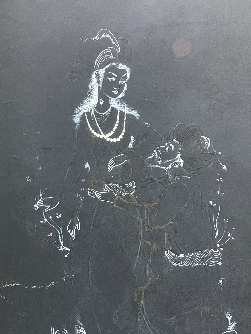 20th Century Persian Watercolor on Paper Painting