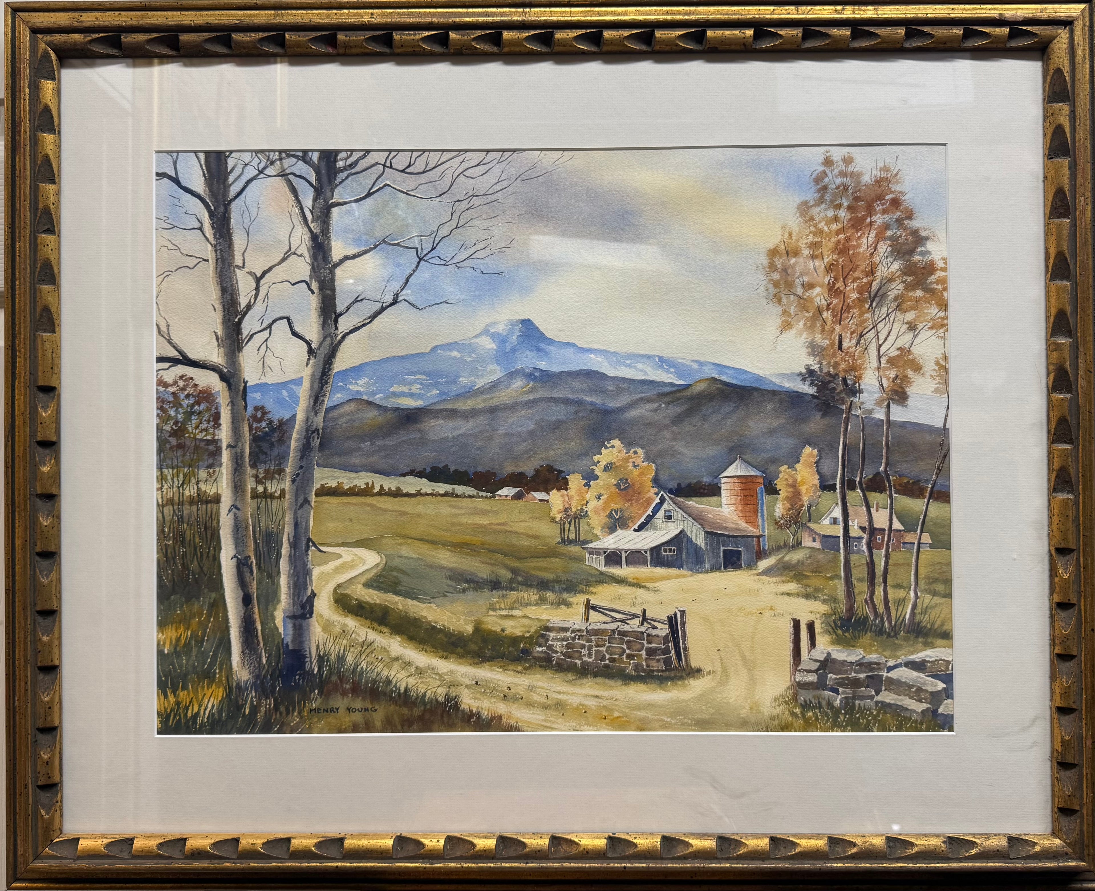 A Watercolor on Paper Painting by Henry Young (American 20th Century)