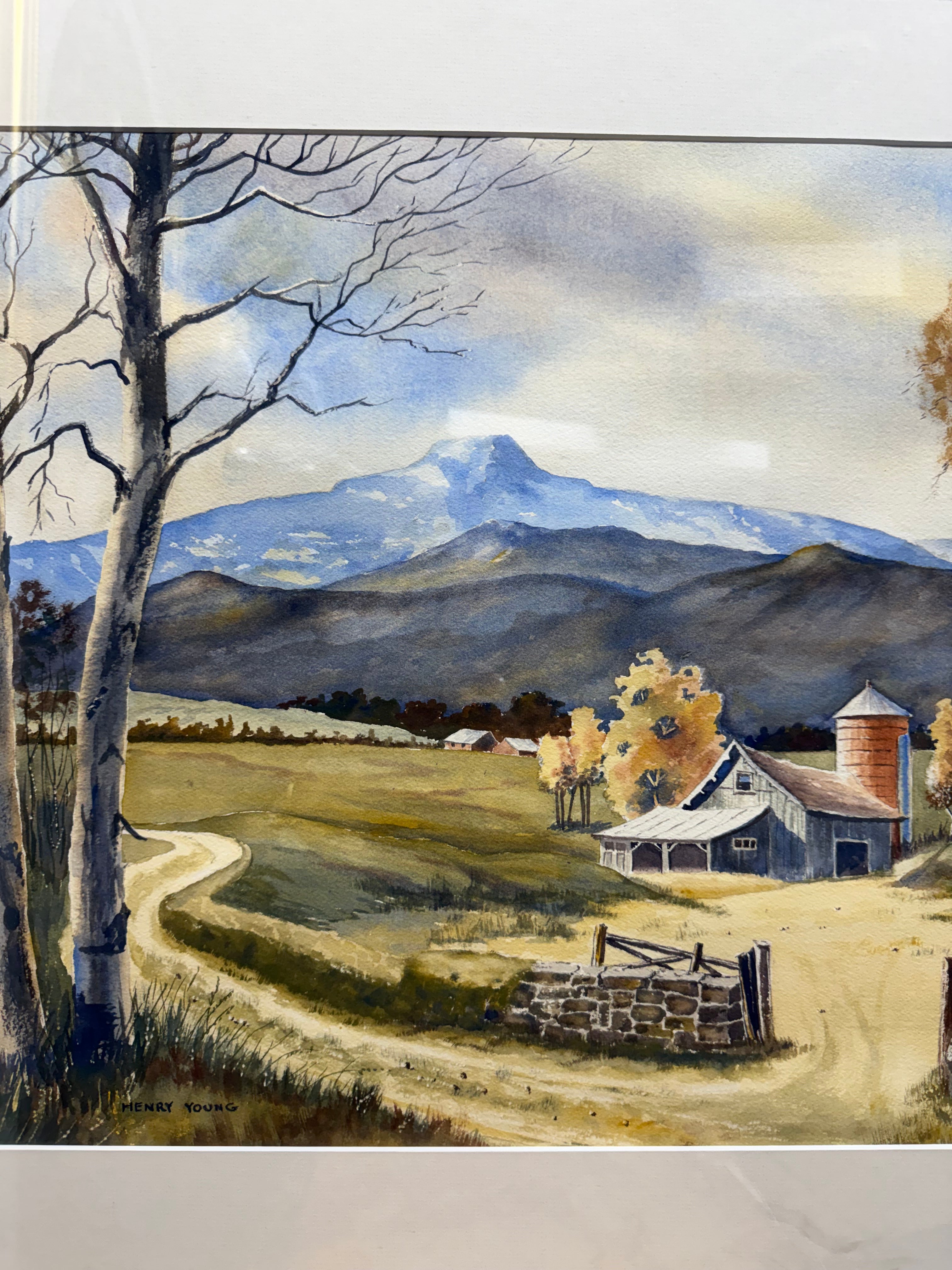 A Watercolor on Paper Painting by Henry Young (American 20th Century)