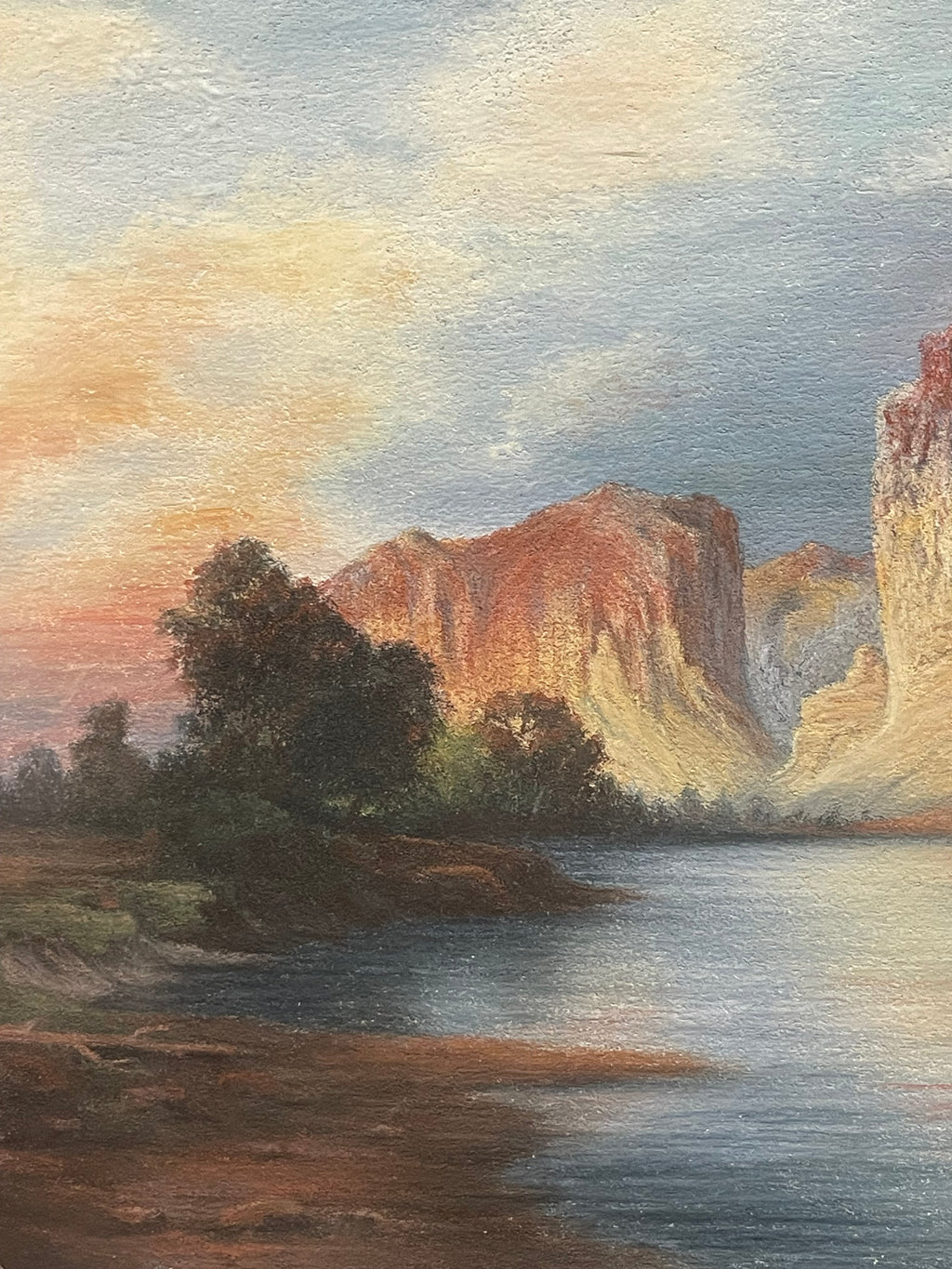 A Pastel on Board Landscape Painting, (American 20th Century)