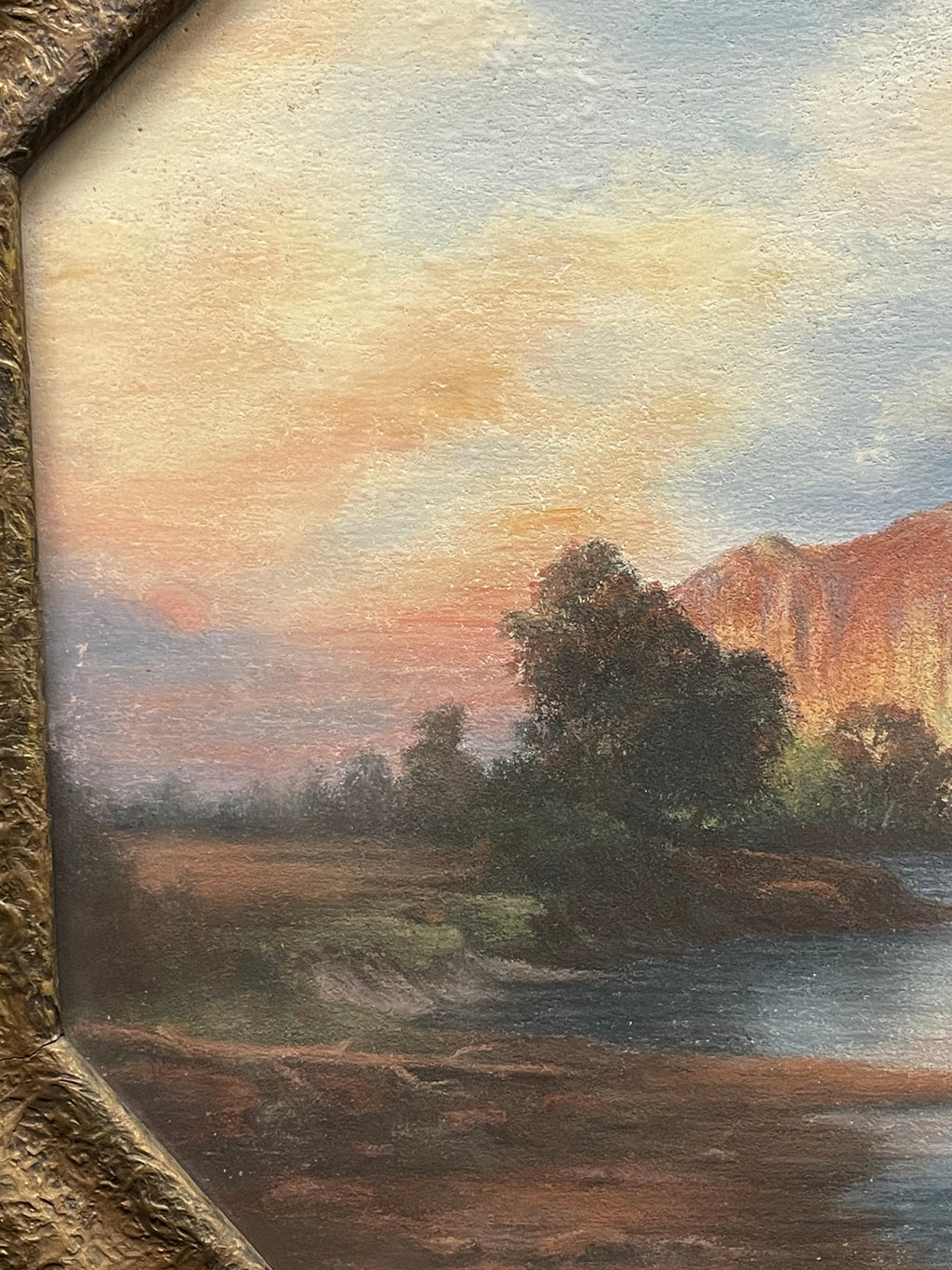 A Pastel on Board Landscape Painting, (American 20th Century)