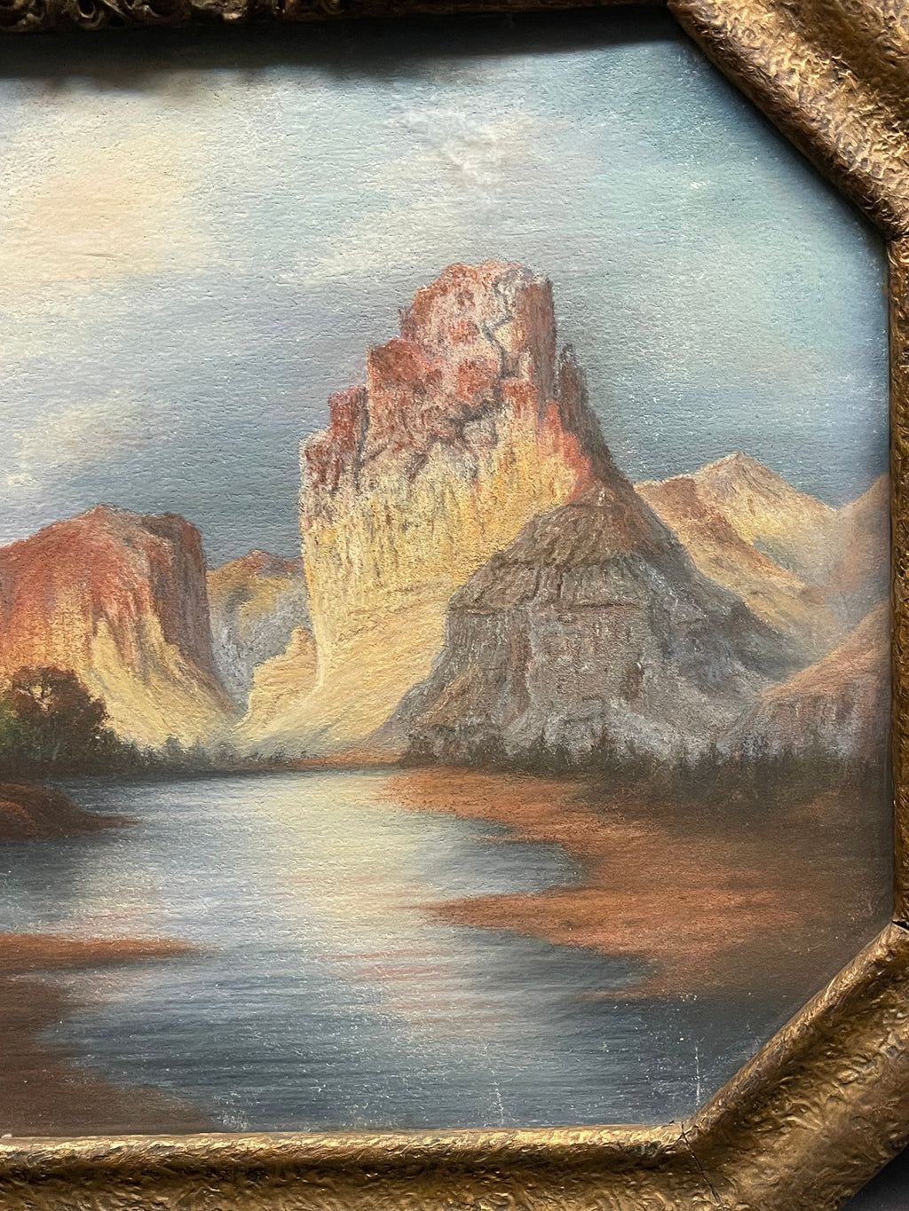 A Pastel on Board Landscape Painting, (American 20th Century)