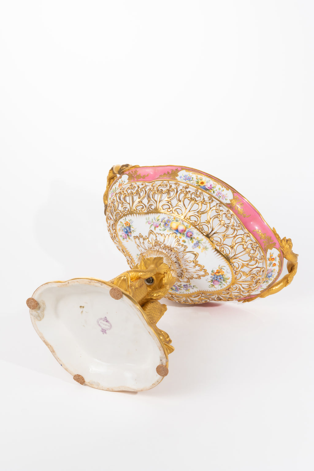 Magnificent & Rare 19th C. English Porcelain Centerpiece Retailer’s Mark Daniell