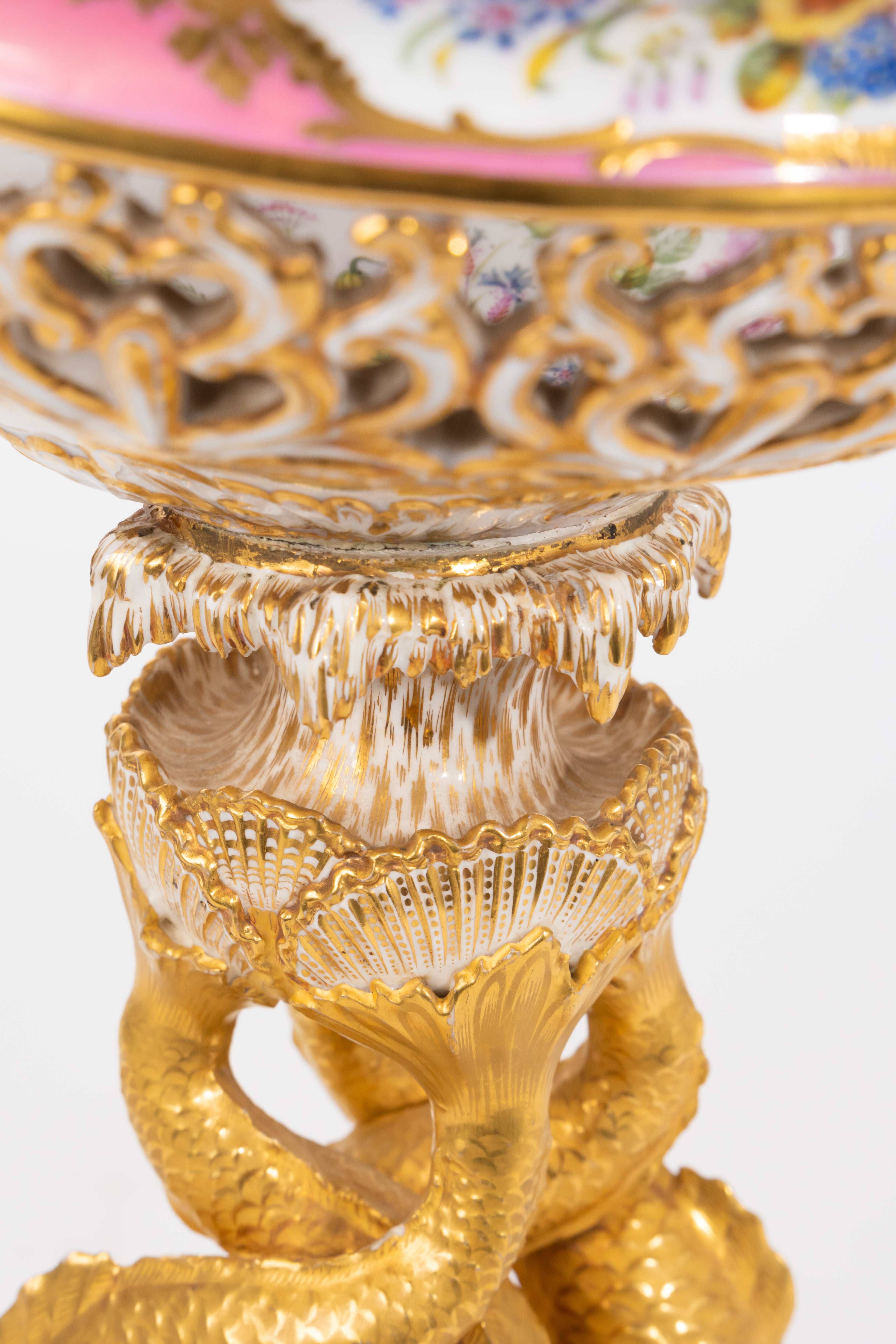 Magnificent & Rare 19th C. English Porcelain Centerpiece Retailer’s Mark Daniell