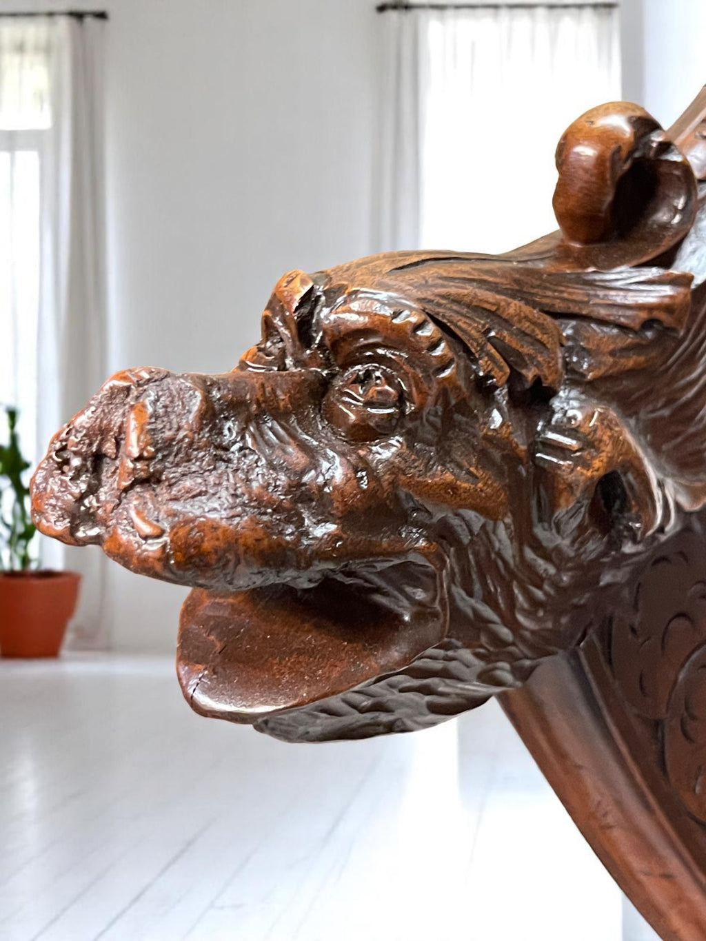 A 18th Century Italian Venetian Carved Walnut Gondola Chair