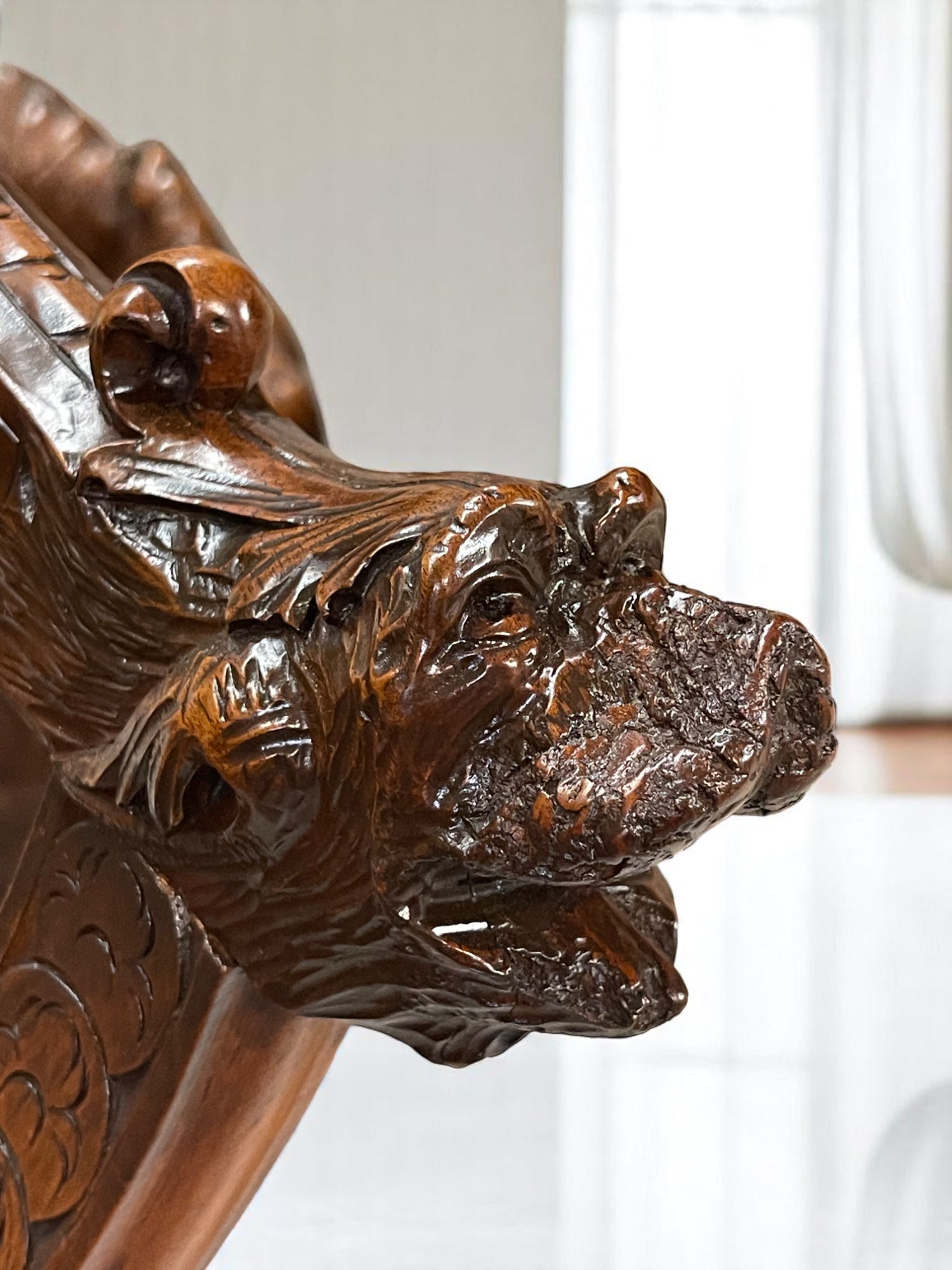 A 18th Century Italian Venetian Carved Walnut Gondola Chair