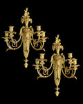 Pair Of Henry Dasson gilt Bronze Sconces