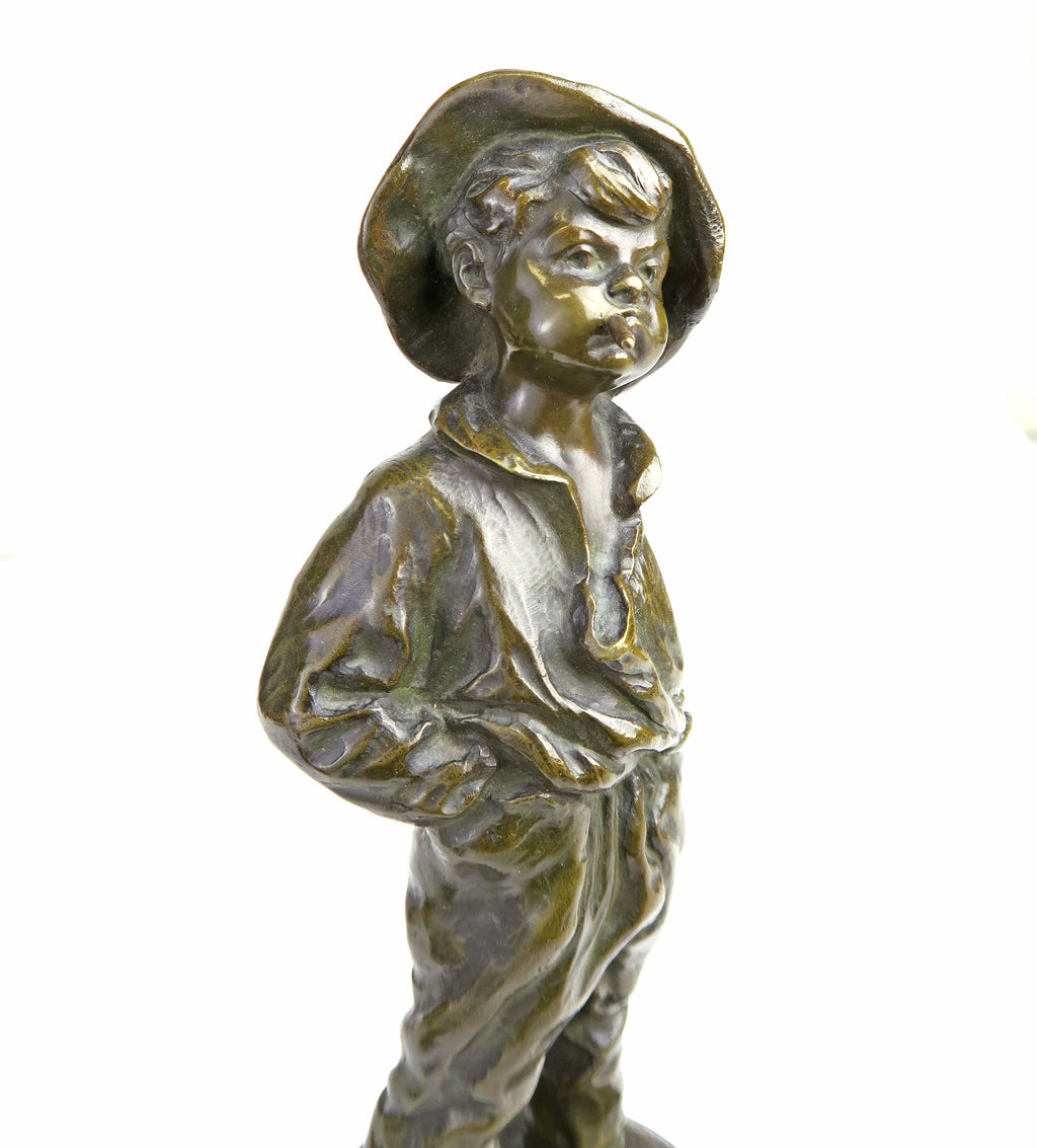 19th Century French Patinated Bronze Figural Sculpture by Louis Kley