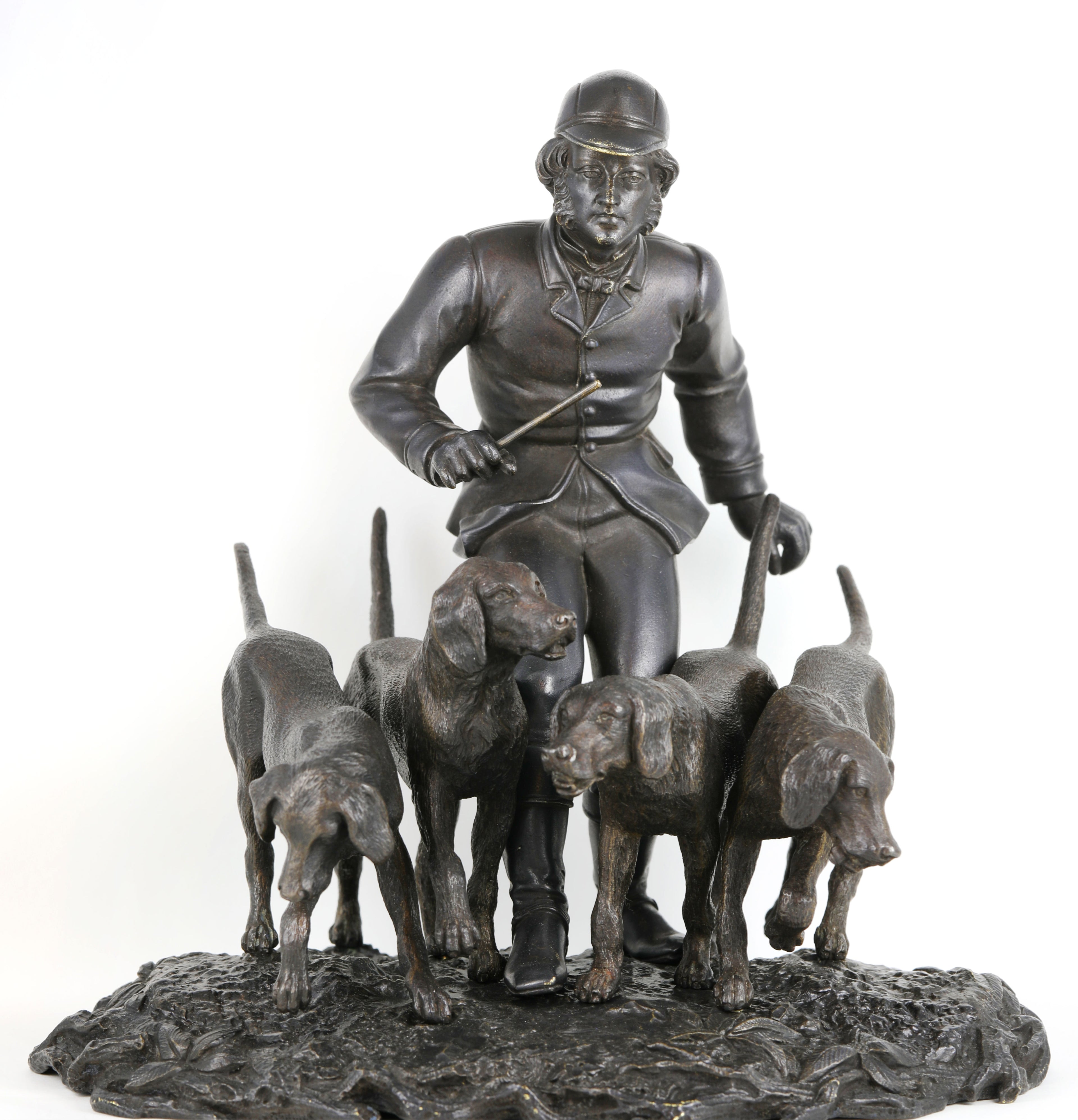 A Viennese Patinated Bronze Sculpture by Franz Bergmann