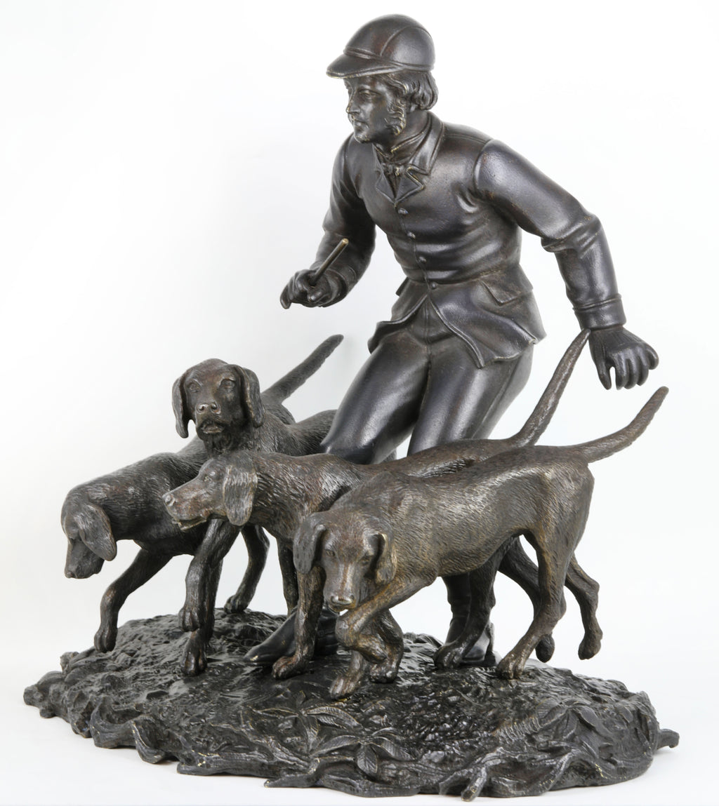 A Viennese Patinated Bronze Sculpture by Franz Bergmann