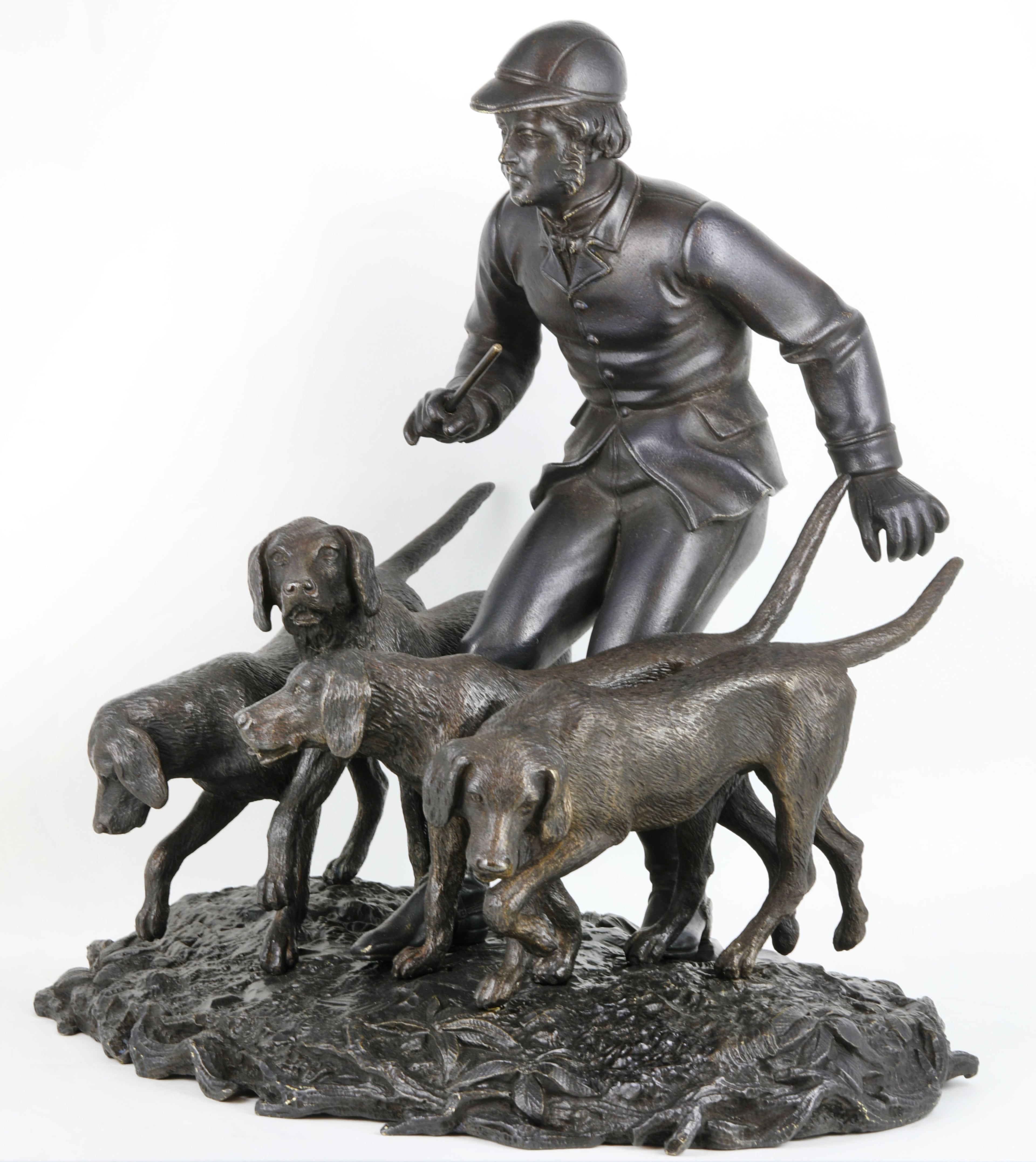 A Viennese Patinated Bronze Sculpture by Franz Bergmann